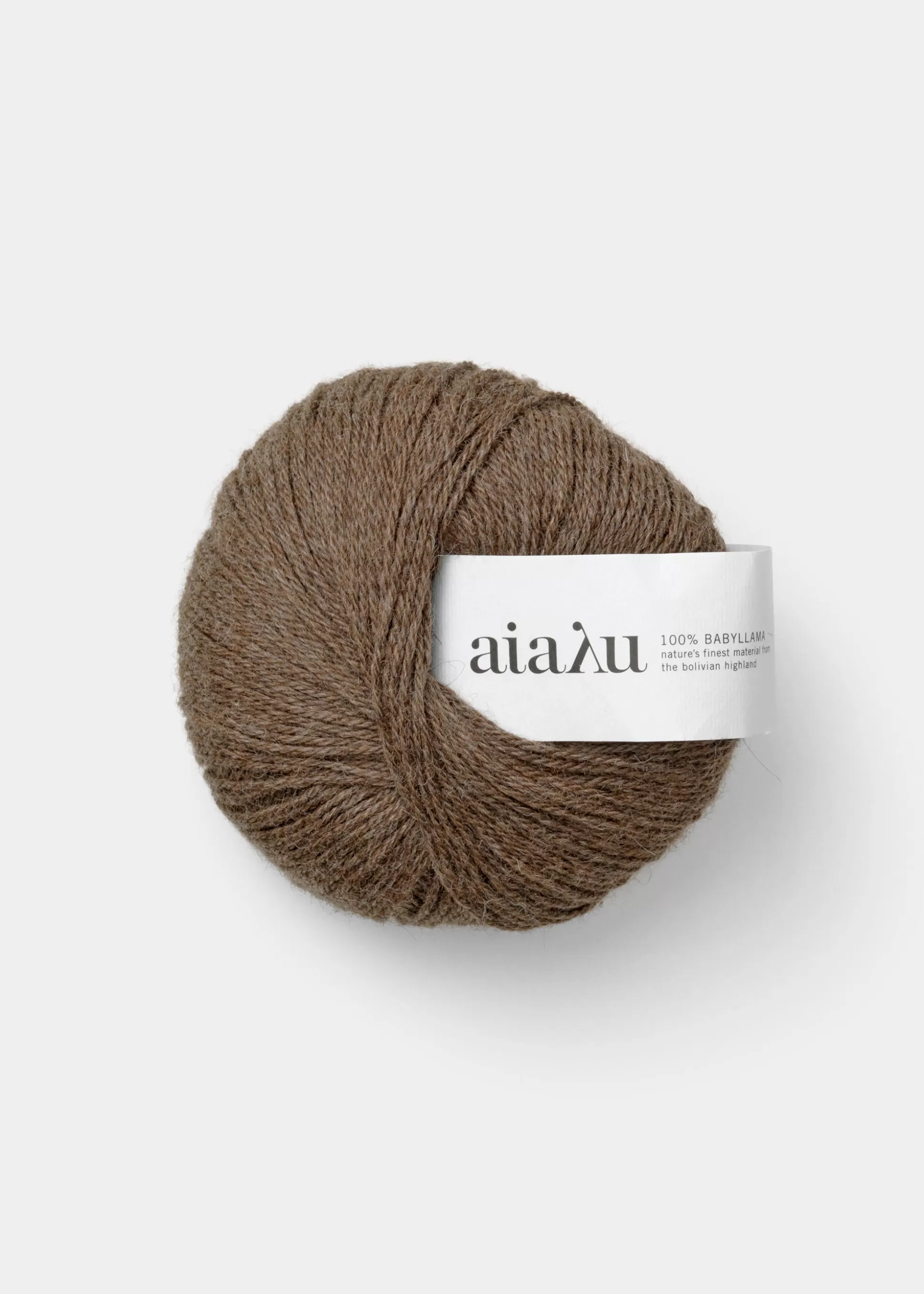aiayu Garn & Opskrifter<yarn - babyllama wool Pure Brownie