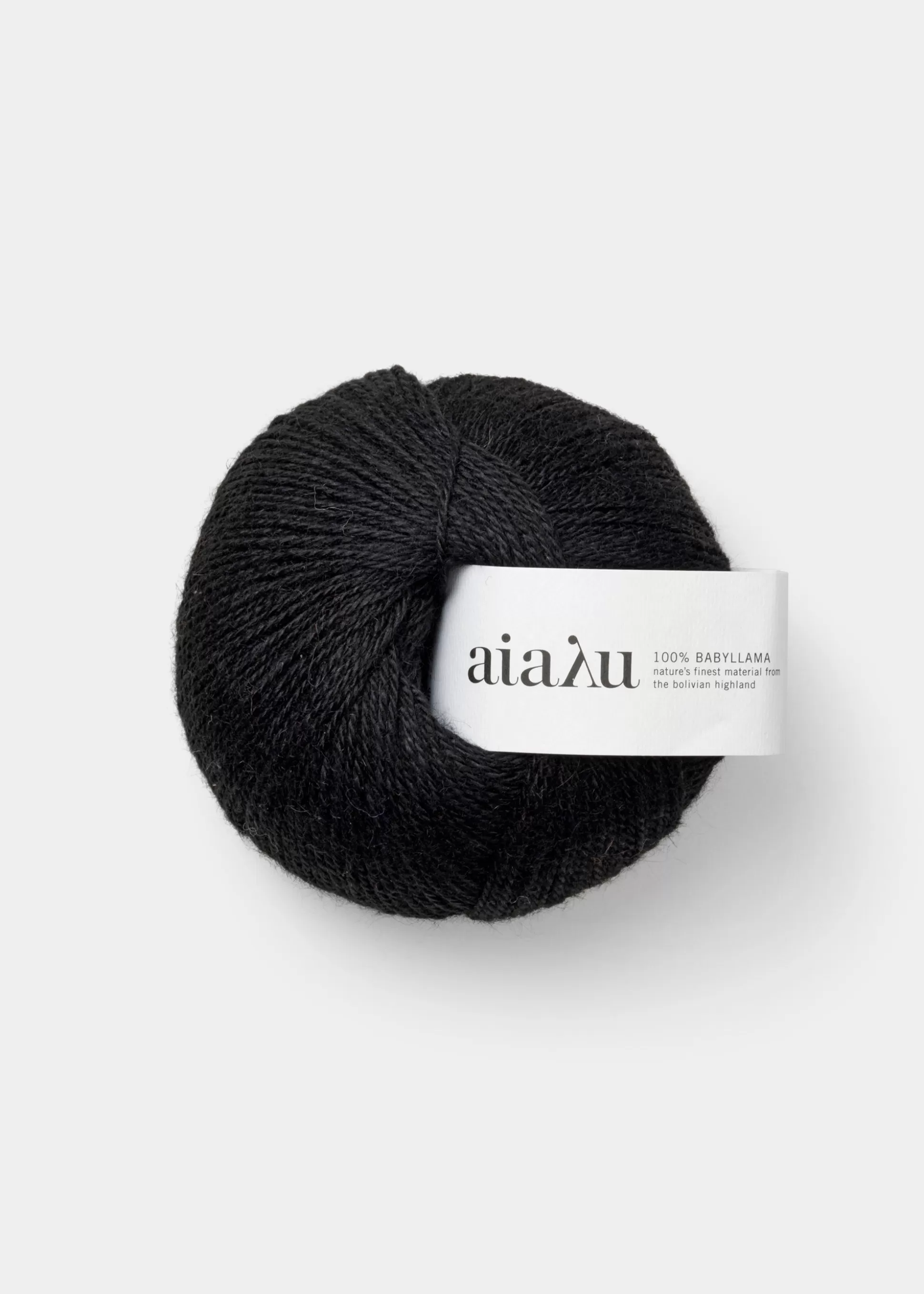 aiayu Garn & Opskrifter<yarn - babyllama wool Black