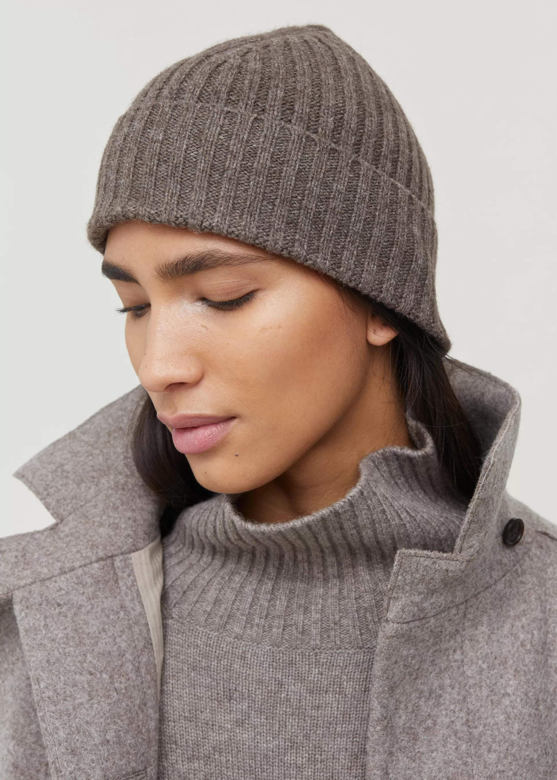 aiayu Huer & Vanter<Alana yak beanie Pure Light Brown