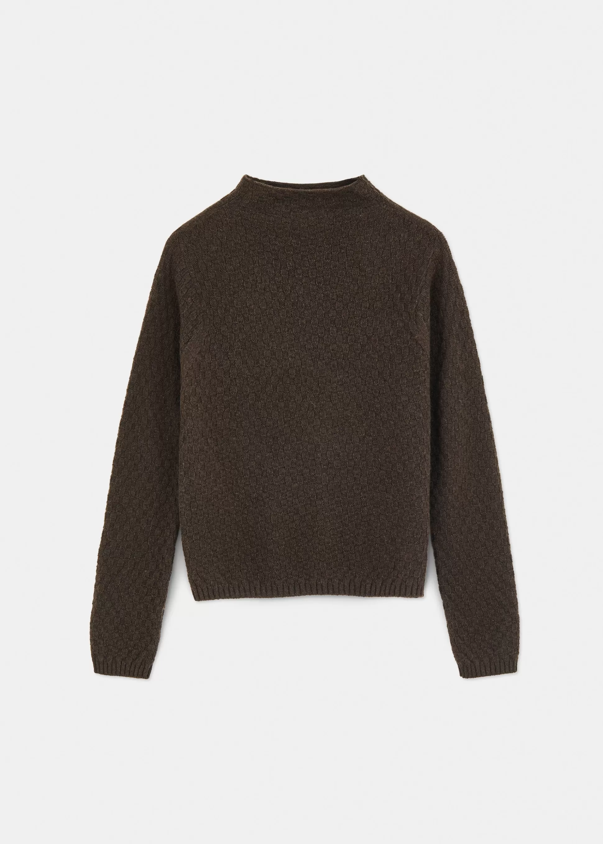 aiayu Strik<Alvilda yak sweater Pure Dark Brown