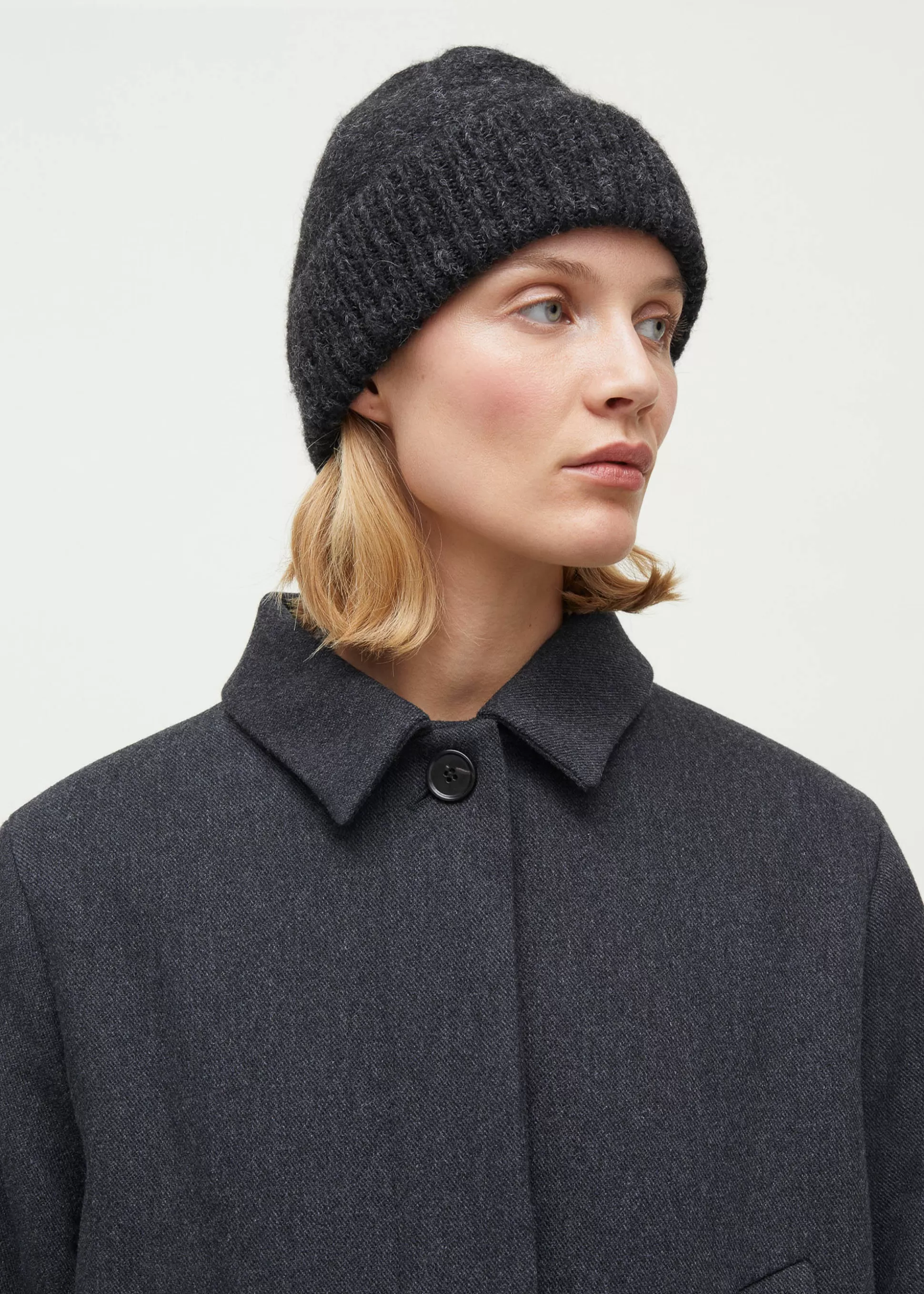 aiayu Huer & Vanter<Baby beanie Pure Dark Grey