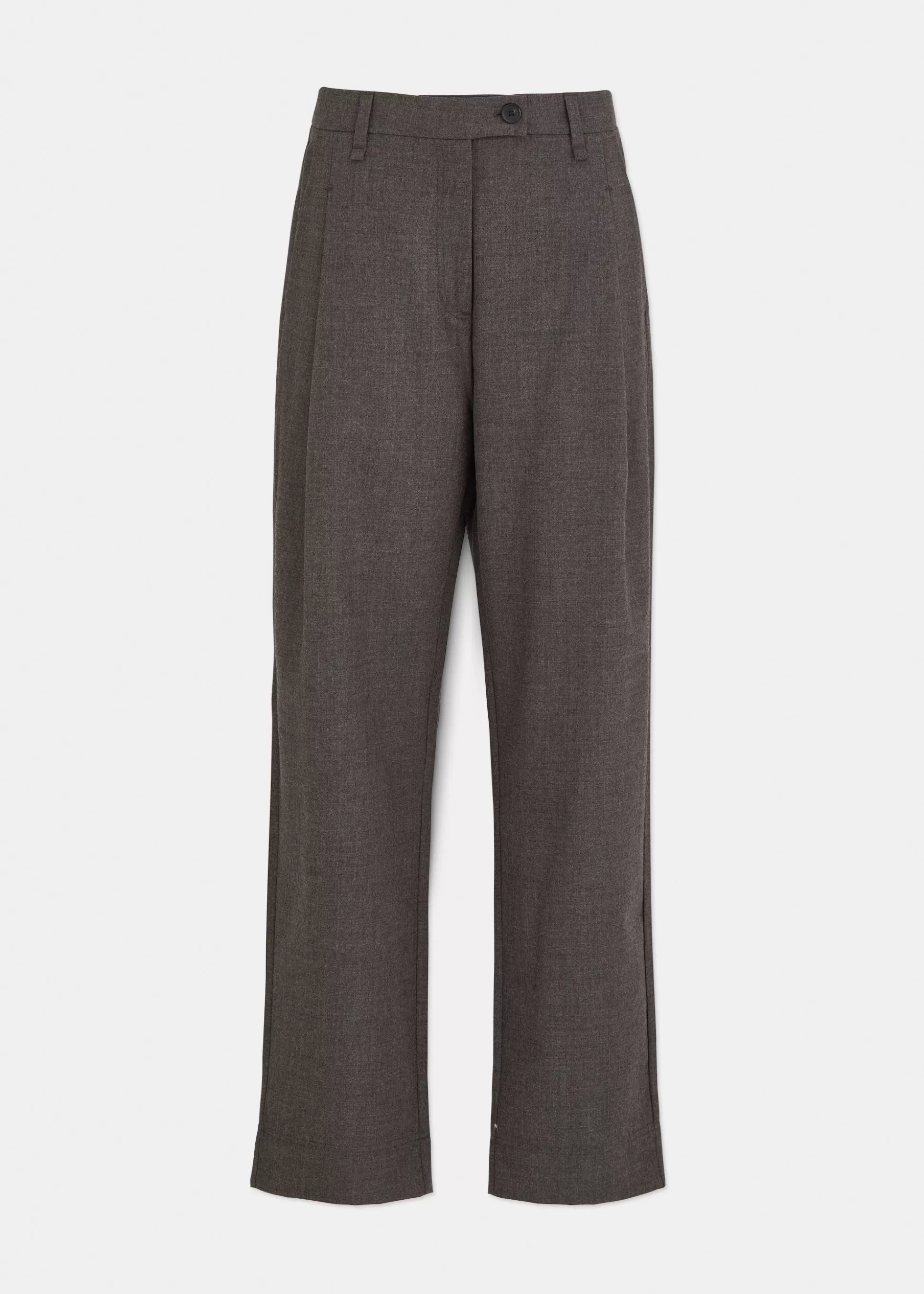 aiayu Bukser<Balder pant fine wool Brownie Melange