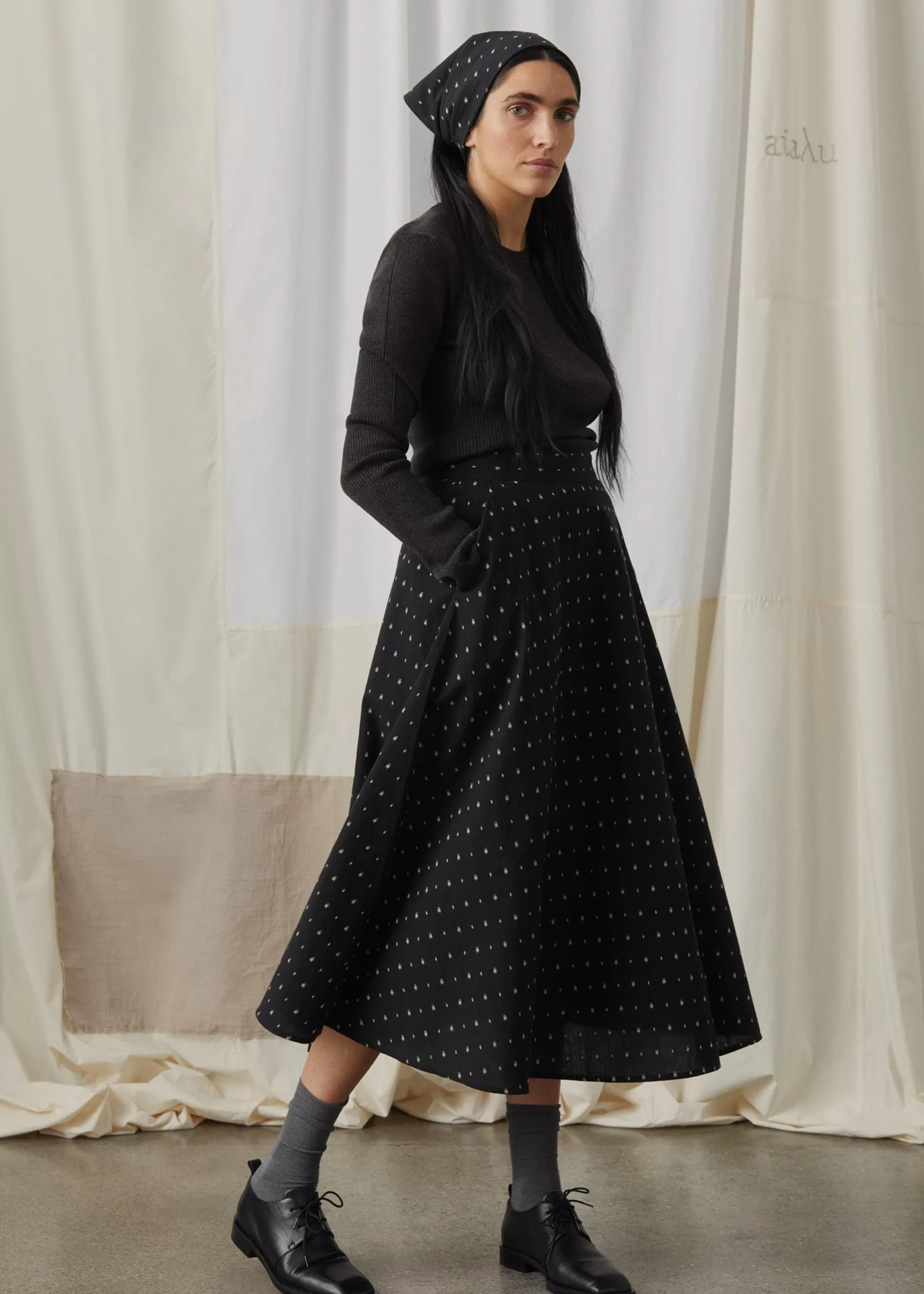 aiayu Kjoler & Nederdele<Bea skirt dot Mix Black