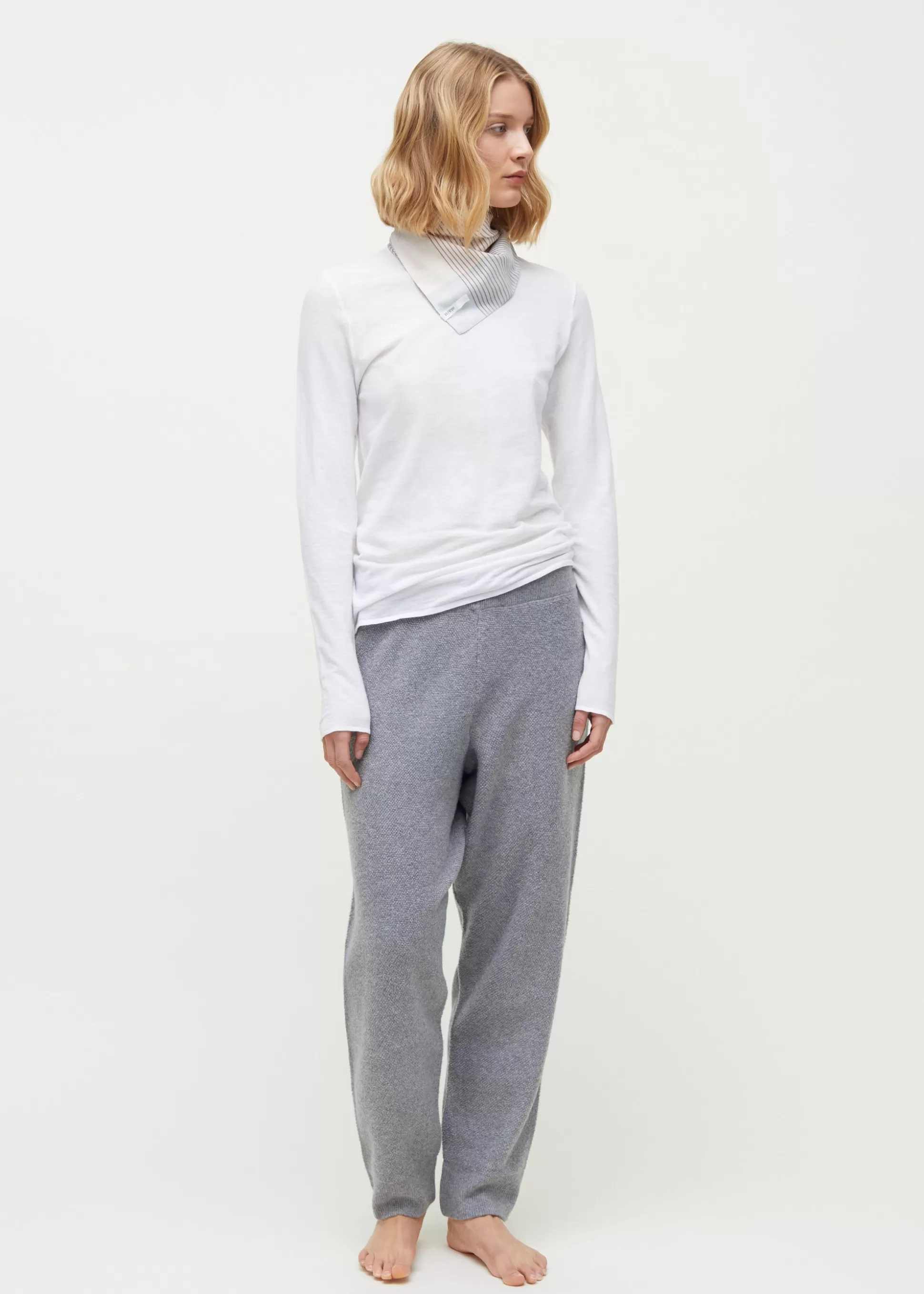 aiayu Bukser<Carl cashmere sweatpants Grey Melange