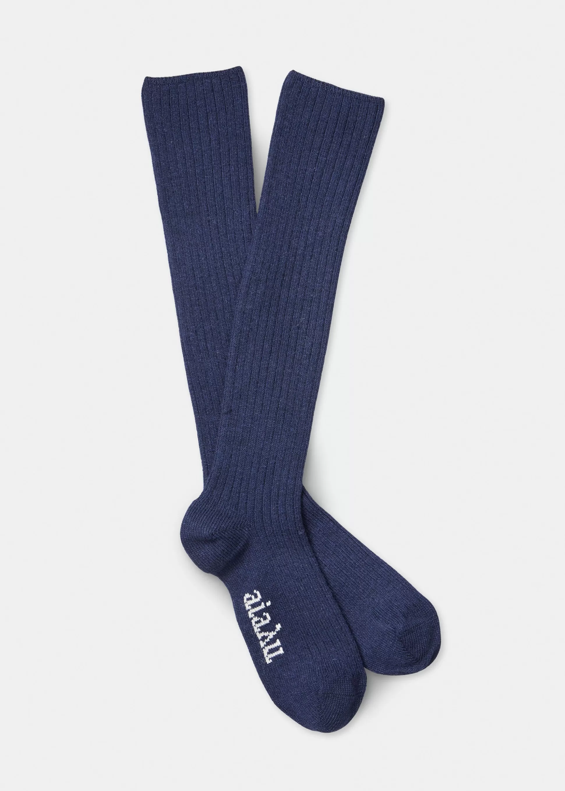 aiayu Strømper<Cashmere knee socks Navy