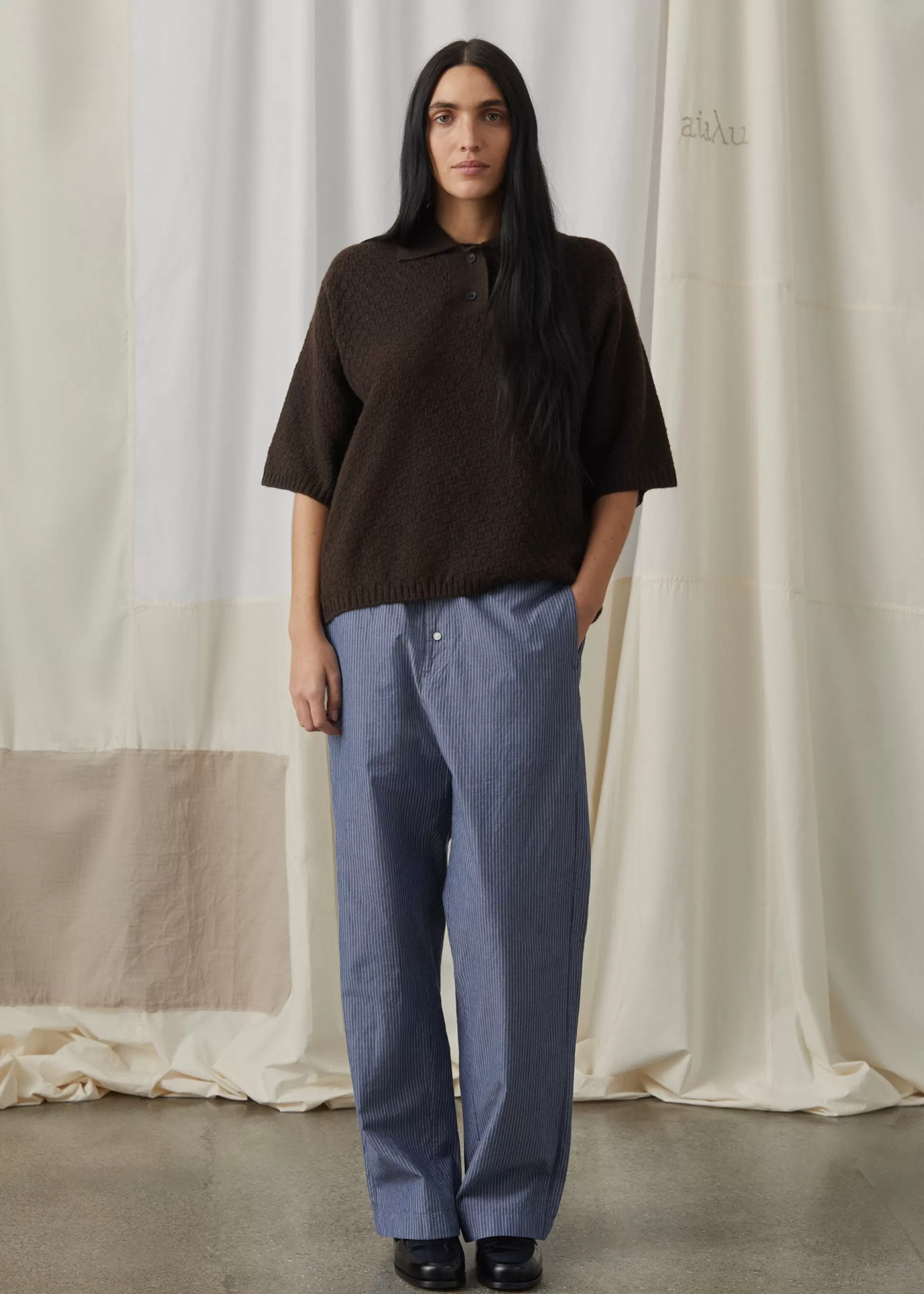 aiayu Bukser<Casual pant letto Mix Blue