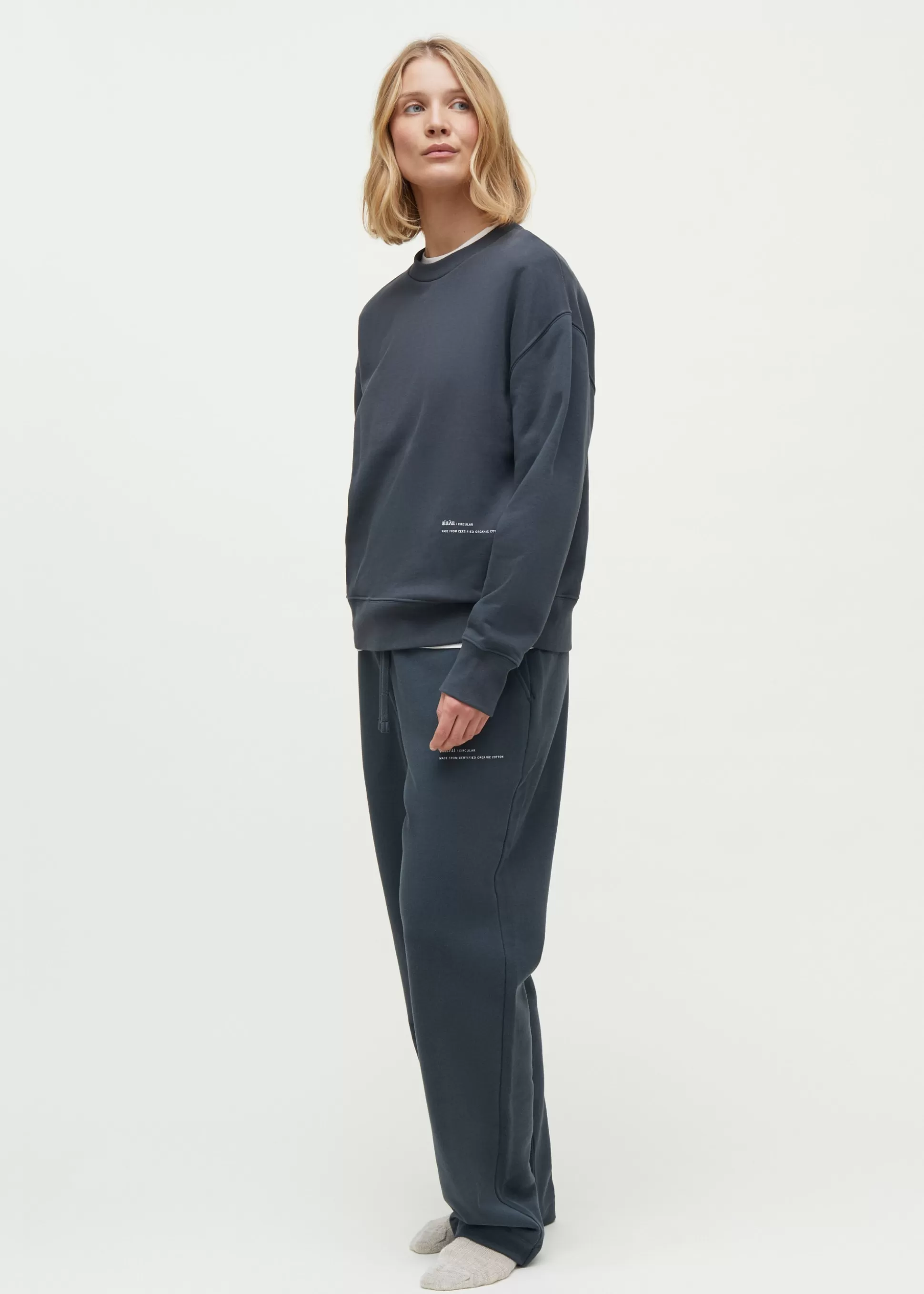aiayu Bluser<Circular sweatshirt Wild Ocean