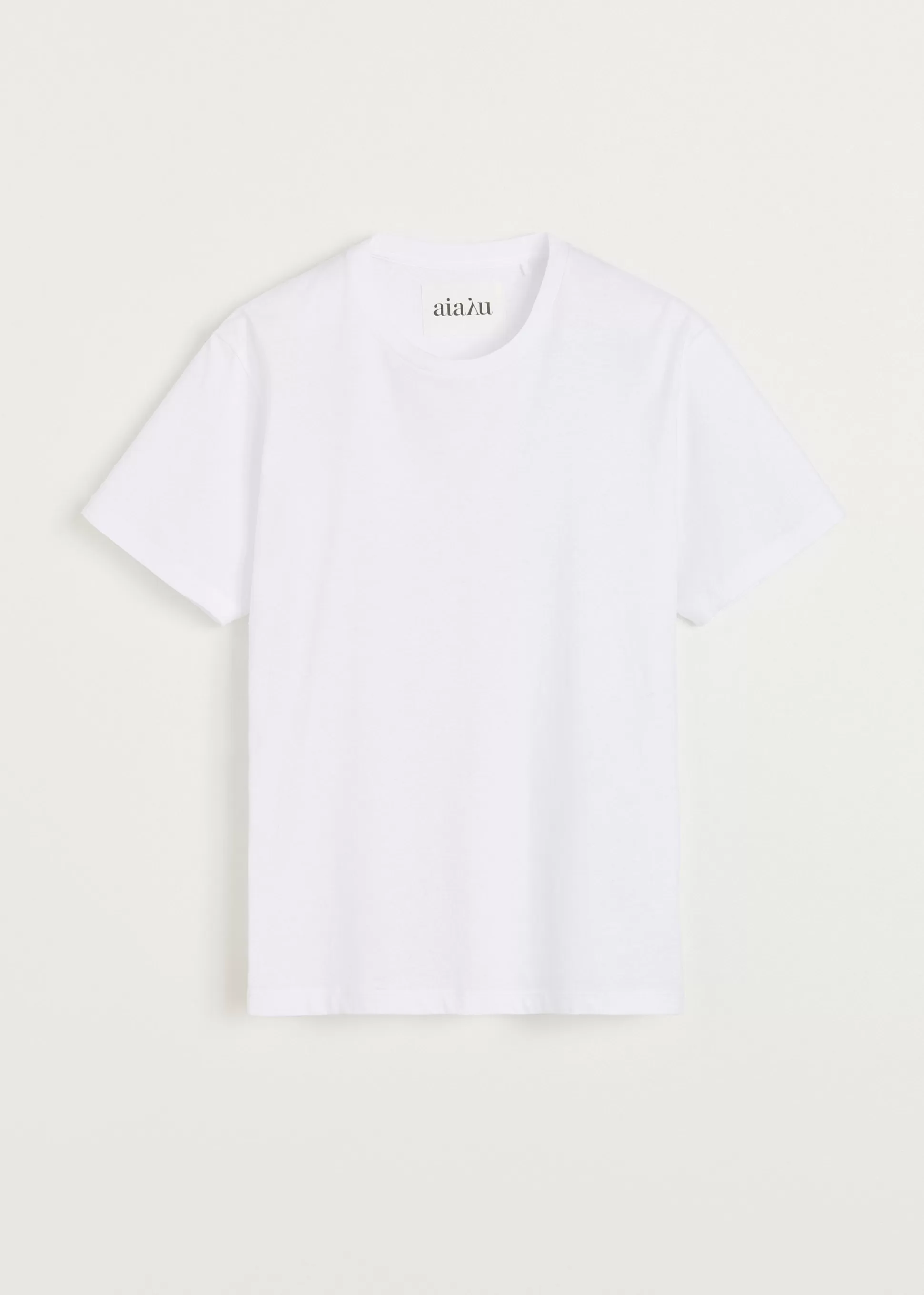 aiayu T-Shirts & Tops<Classic circular tee White