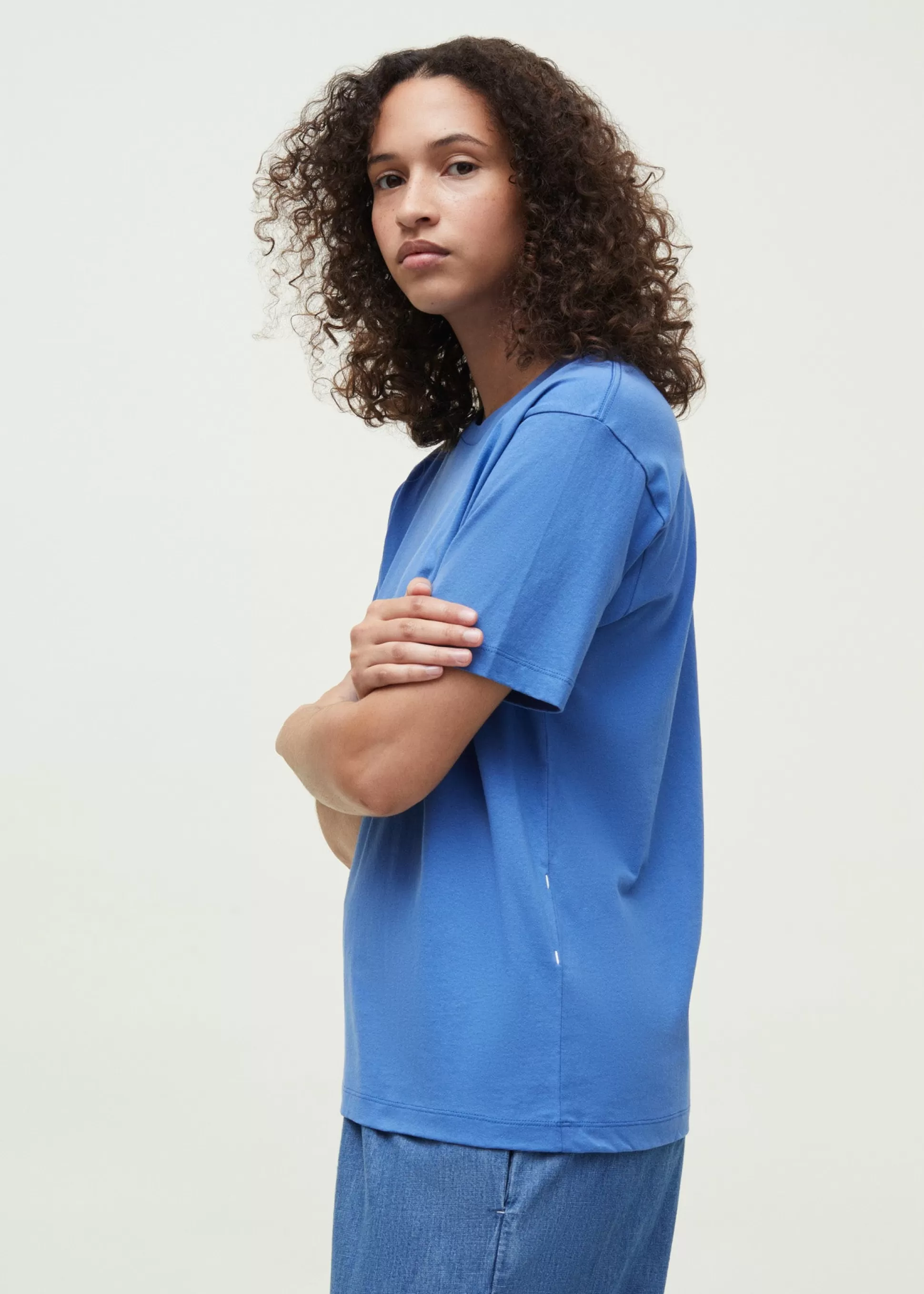 aiayu T-Shirts & Tops<Classic circular tee Brilliant Blue