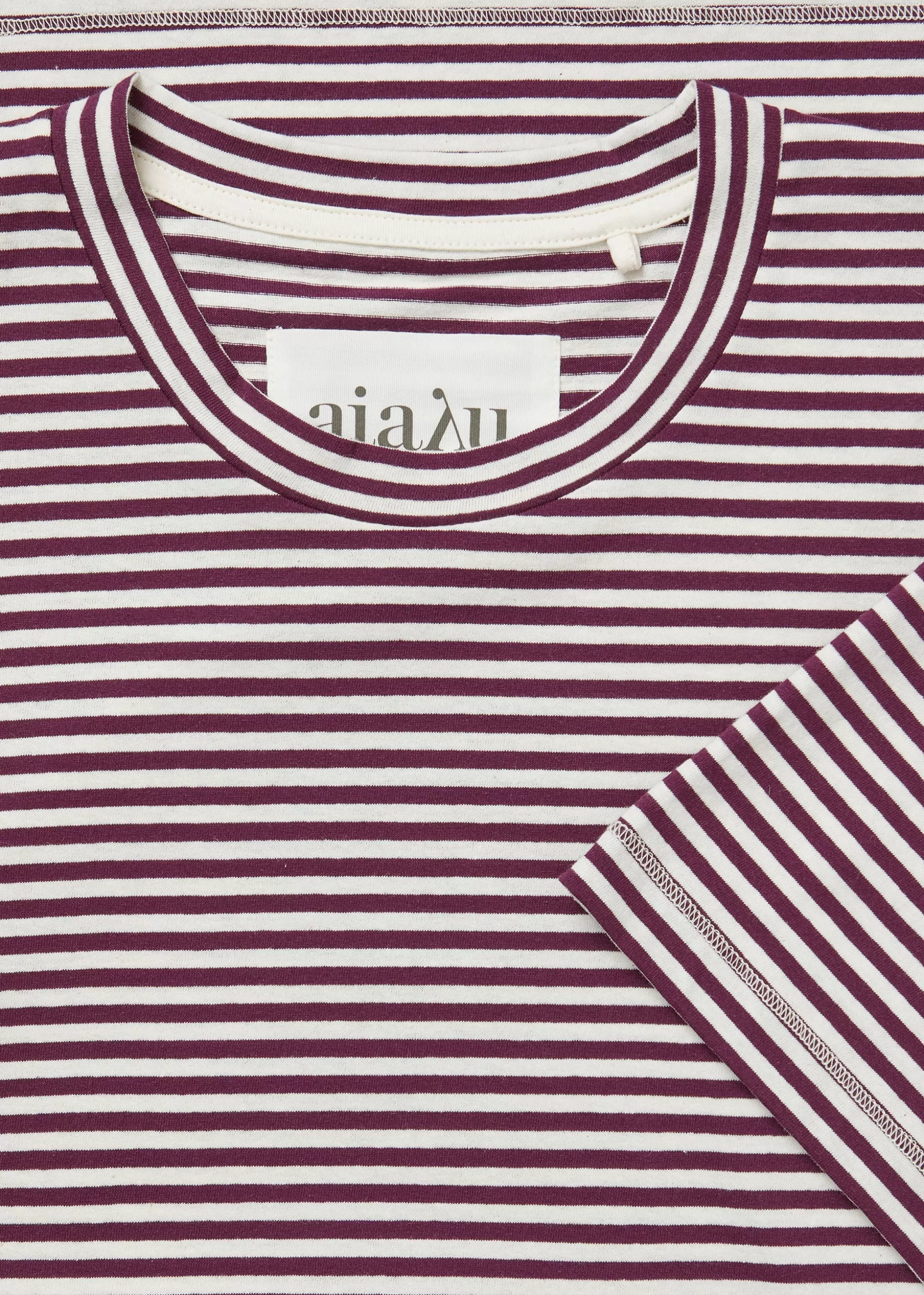 aiayu T-Shirts & Tops<Classic circular tee striped Mix Syrah
