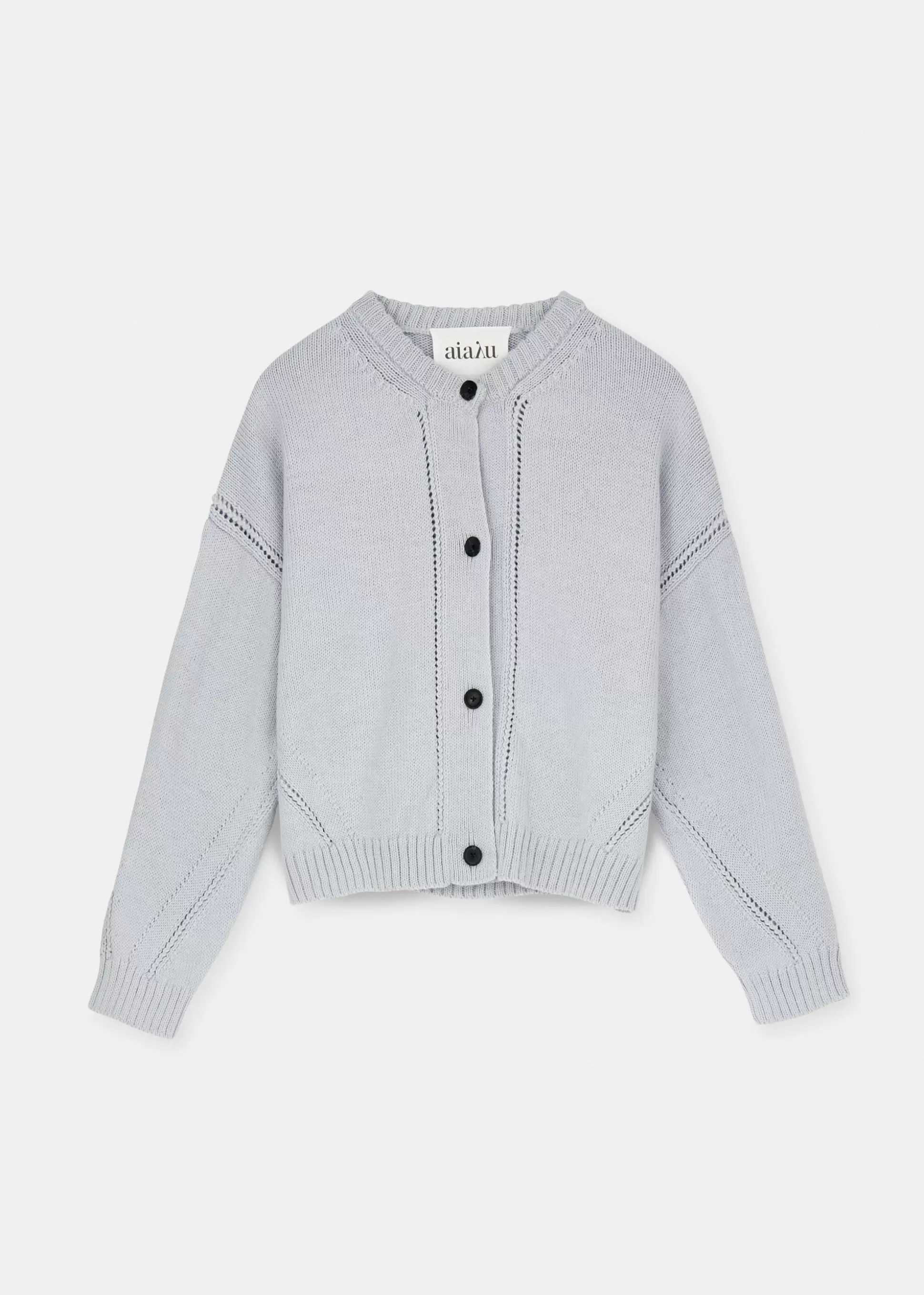 aiayu Cardigans | Strik<Coban llama wool cardigan Water