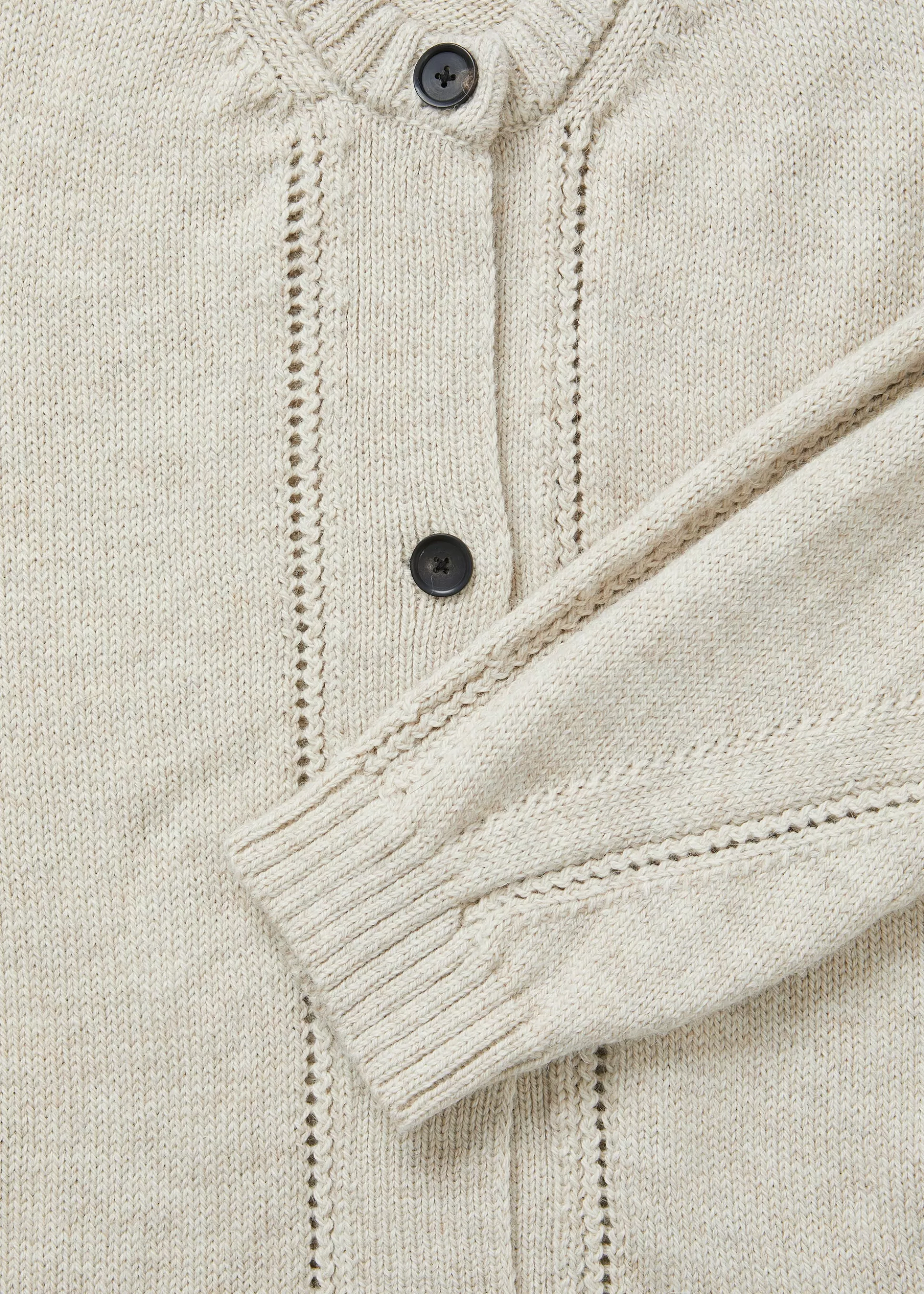 aiayu Cardigans | Strik<Coban llama wool cardigan Pure Natural