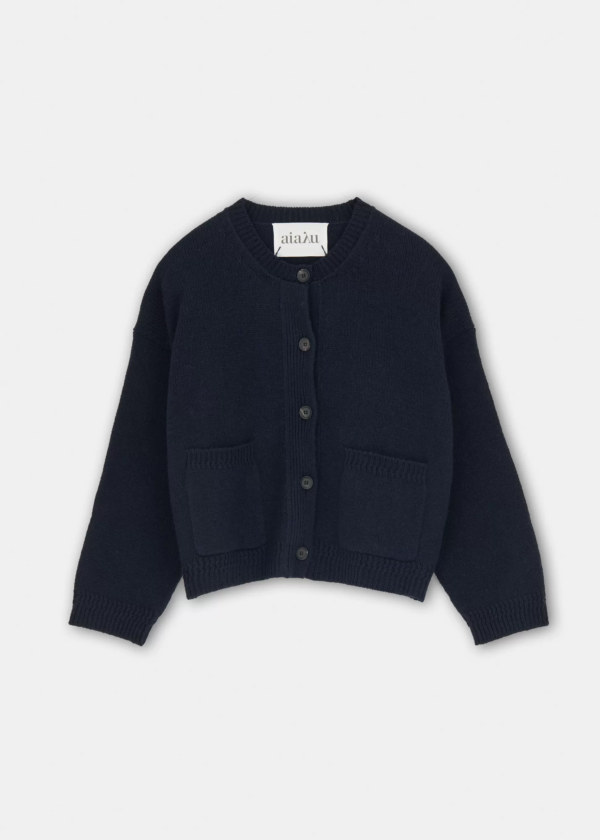 aiayu Strik | Cardigans<Cobe wool cardigan Black Blue