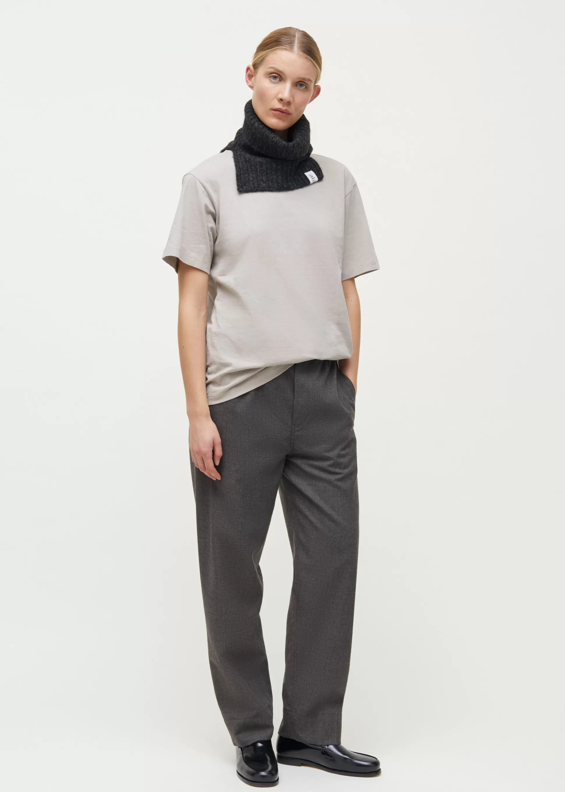 aiayu Bukser<Coco pant fine wool Brownie Melange