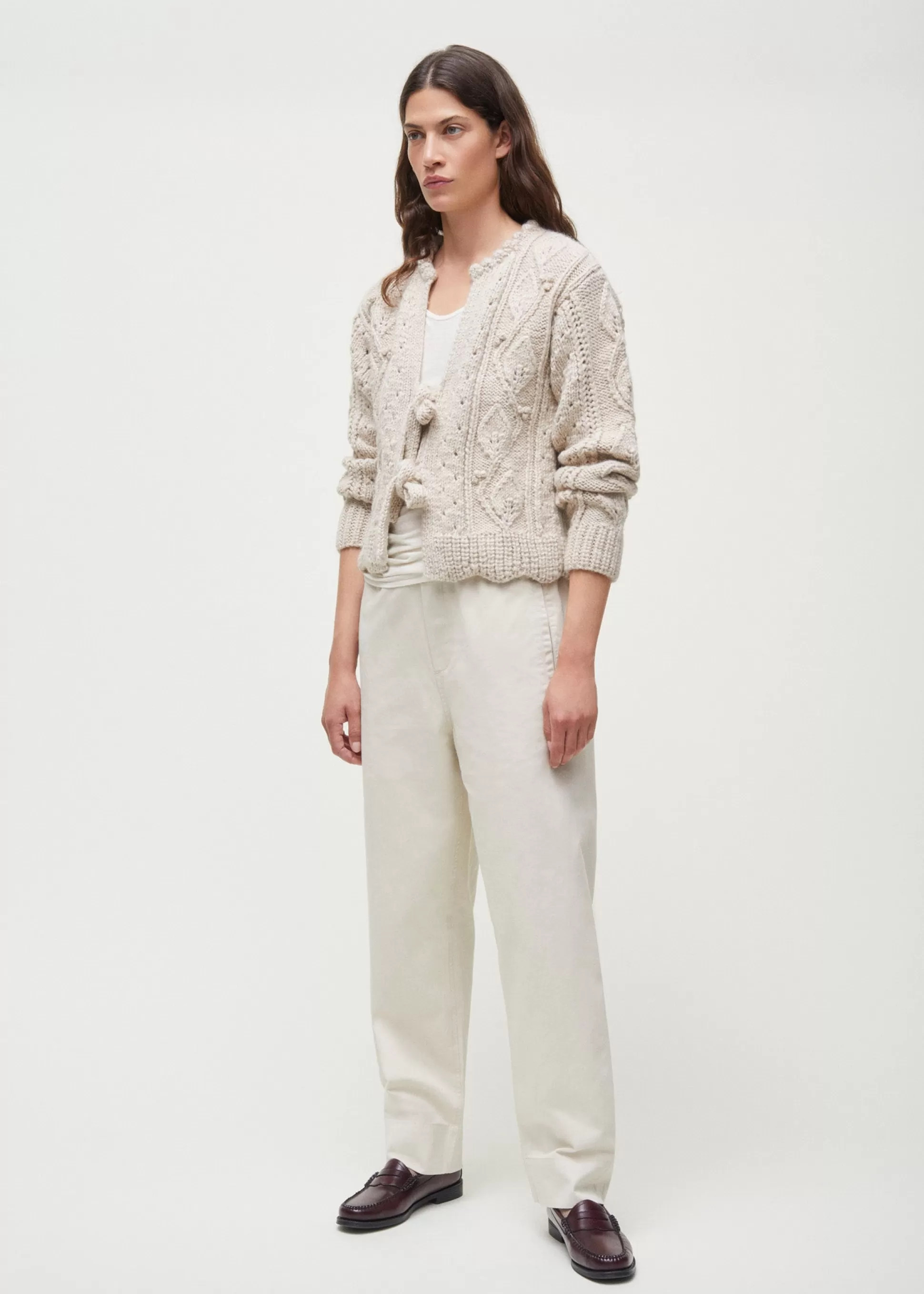 aiayu Bukser<Coco pant twill Milk