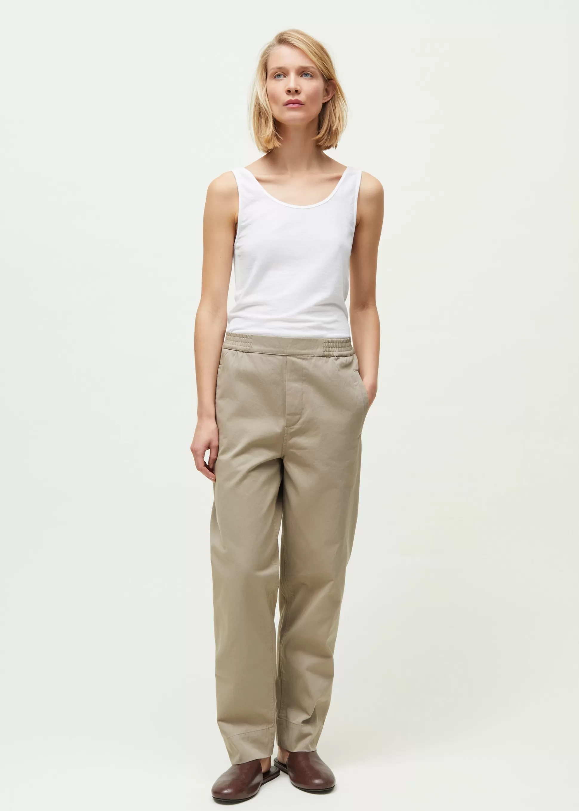 aiayu Bukser<Coco pant twill Light Vintage Army