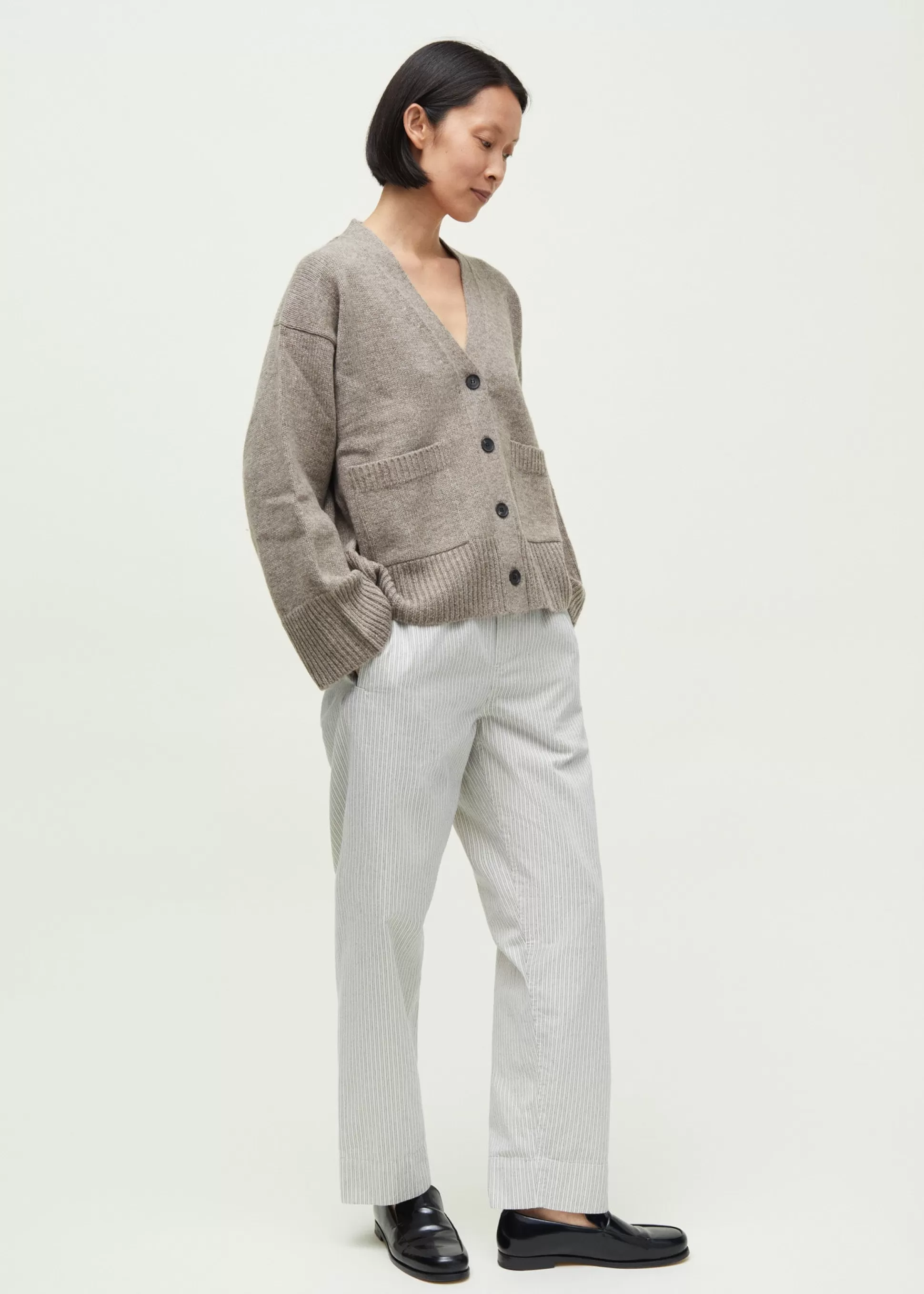 aiayu Cardigans | Strik<Cora wool cardigan Pure Soil