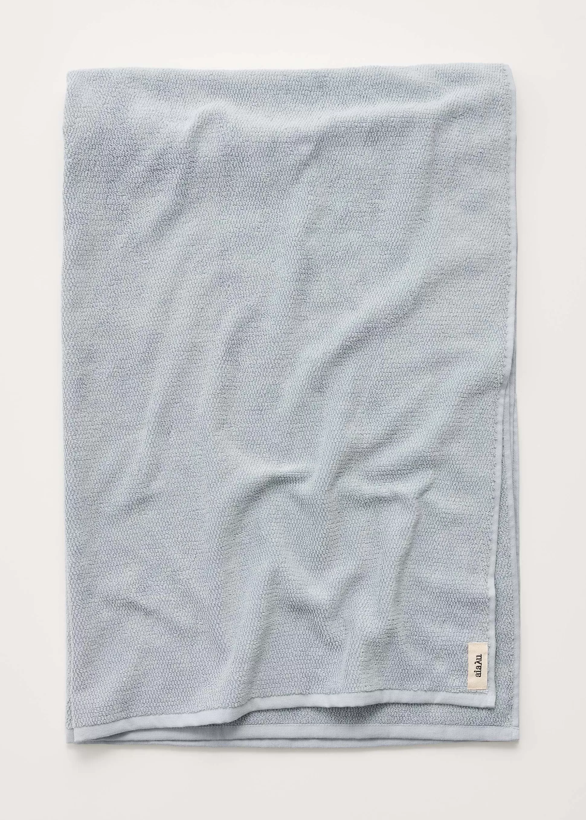 aiayu Håndklæder<Cotton bath sheet - 100x150 Pacific