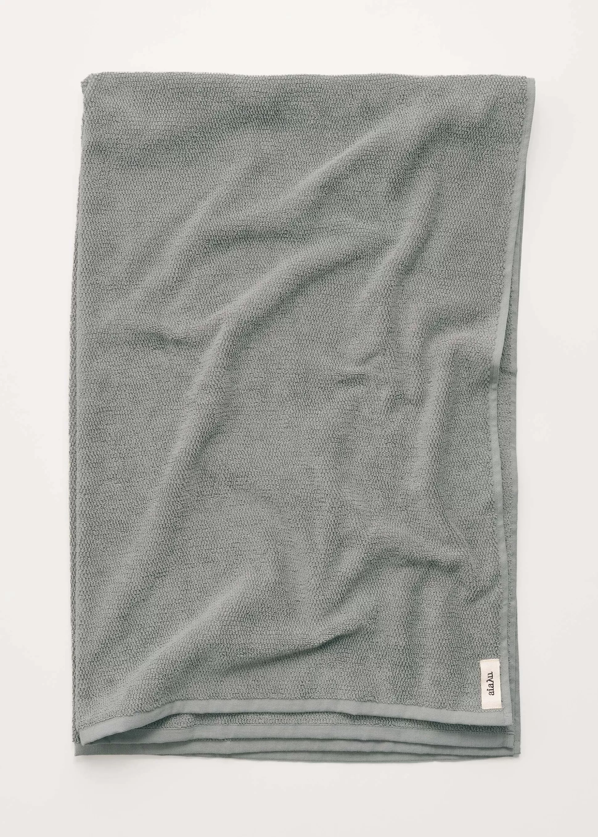 aiayu Håndklæder<Cotton bath sheet - 100x150 Steel