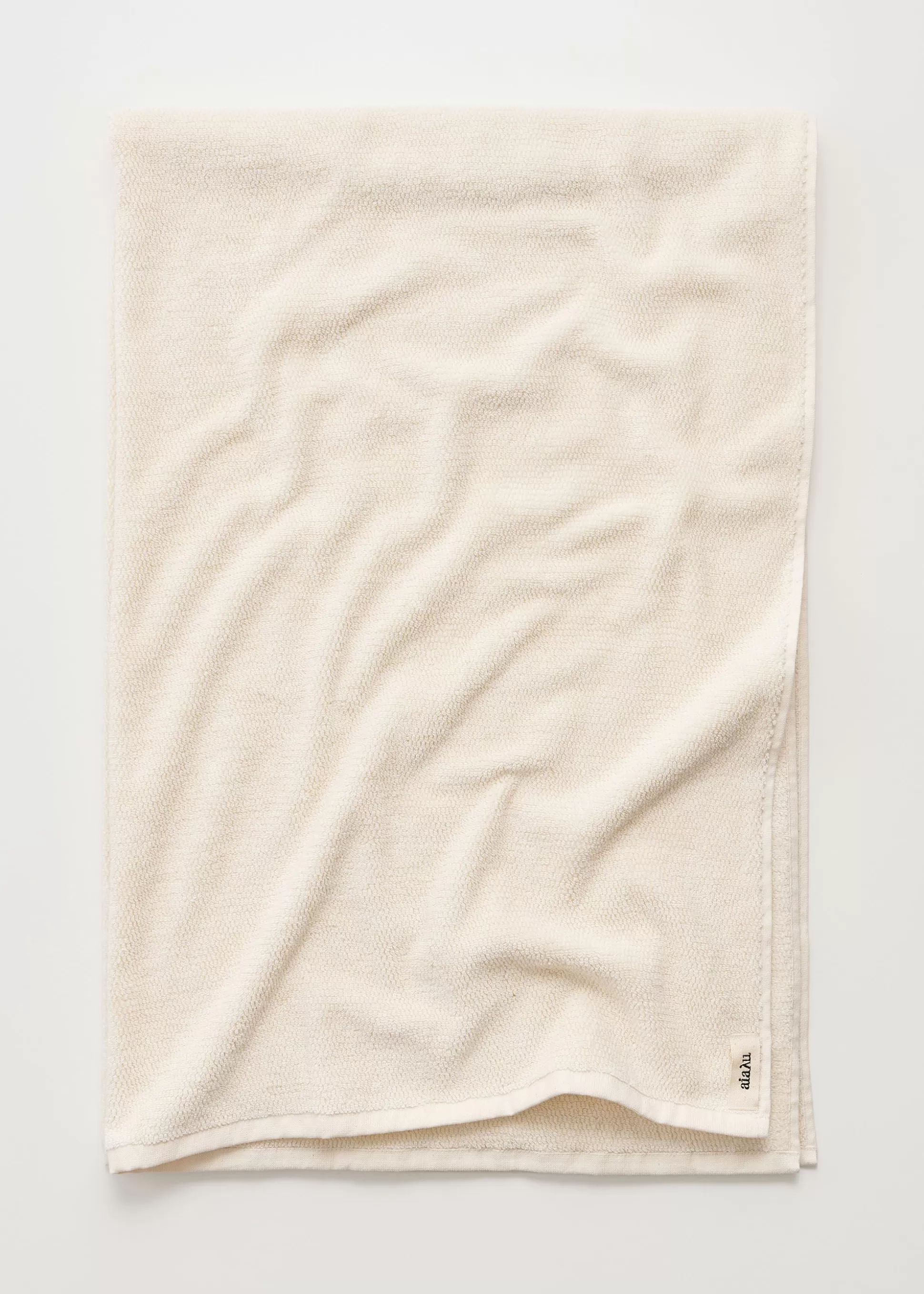 aiayu Håndklæder<Cotton bath sheet - 100x150 Pure Ecru