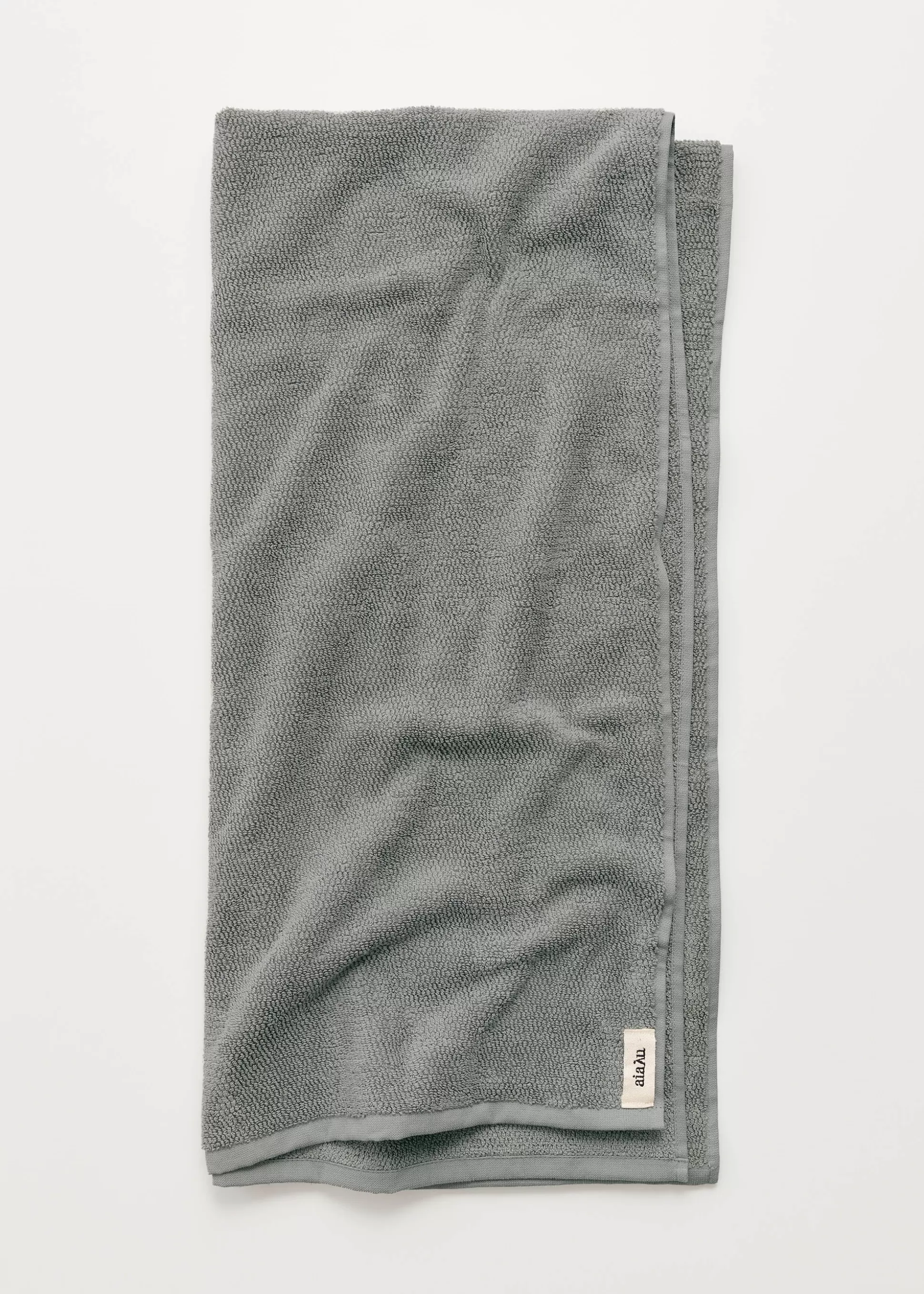 aiayu Håndklæder<Cotton bath towel - 70x140 Steel