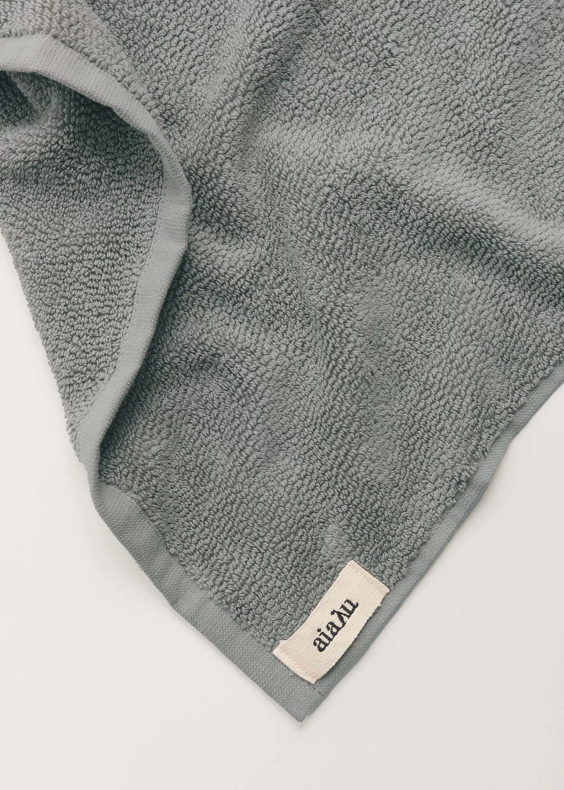 aiayu Håndklæder<Cotton hand towel - 50x90 Steel