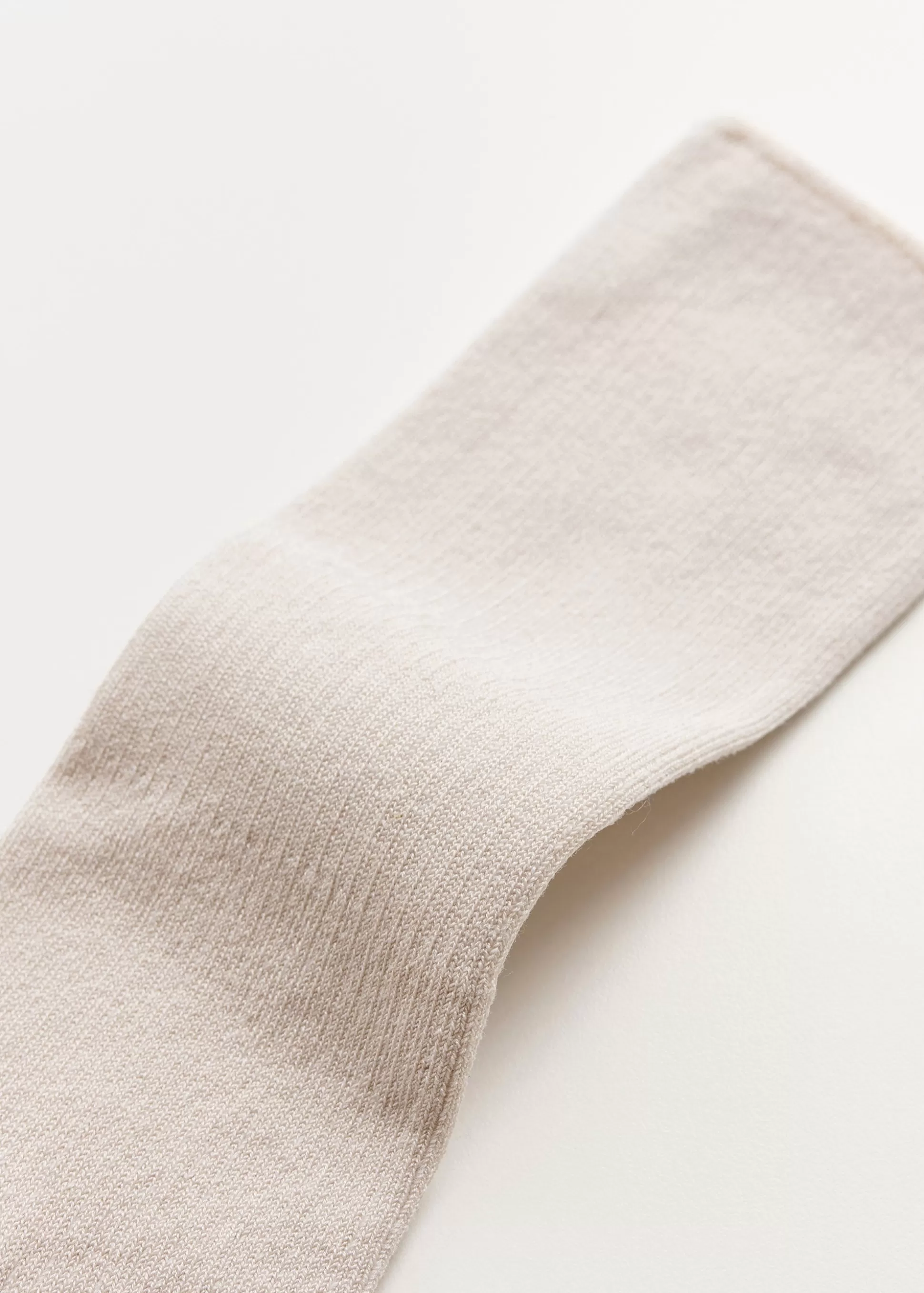 aiayu Strømper<Cotton rib socks Milk