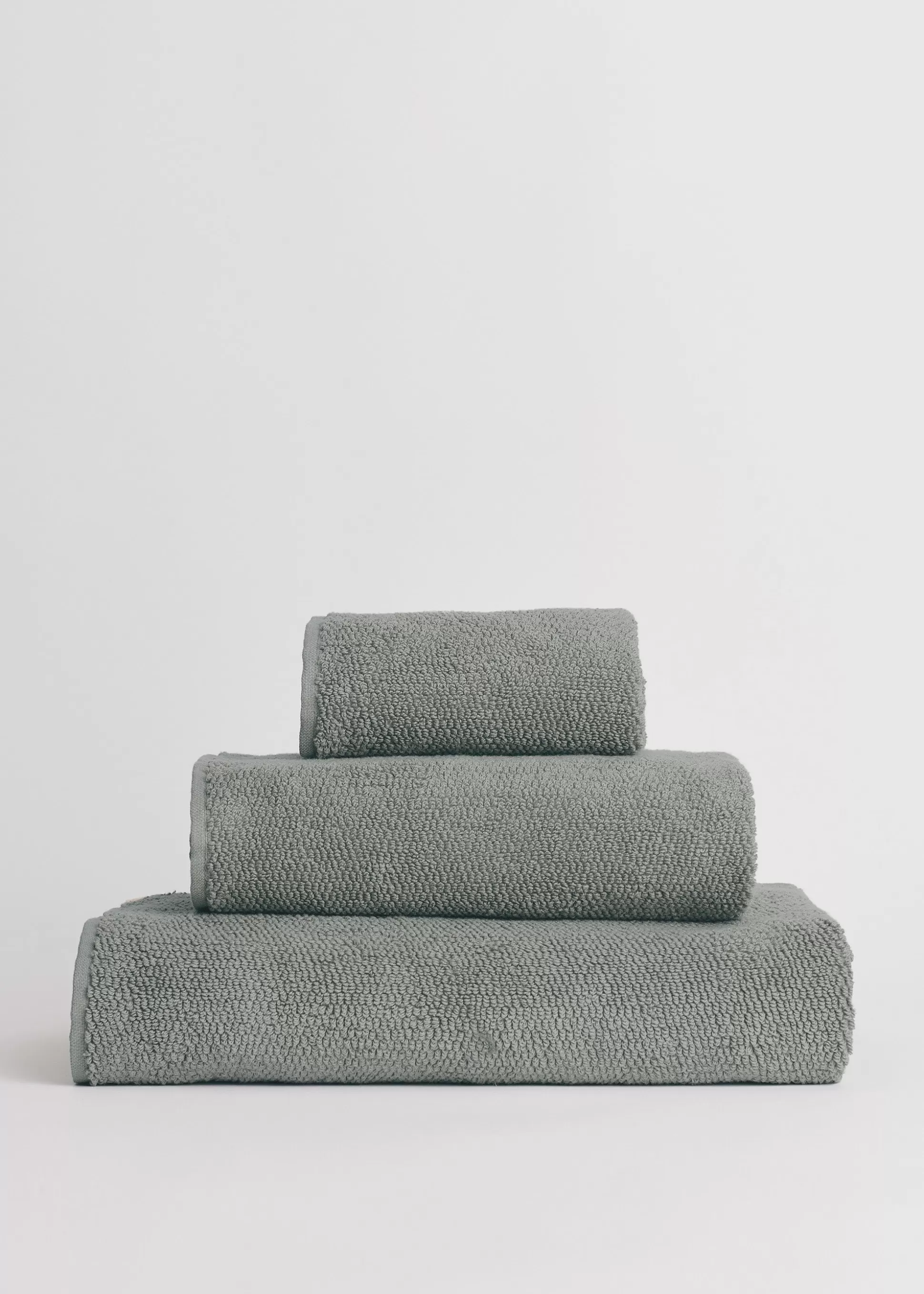 aiayu Håndklæder<Cotton towels (set of 3 pcs) Steel