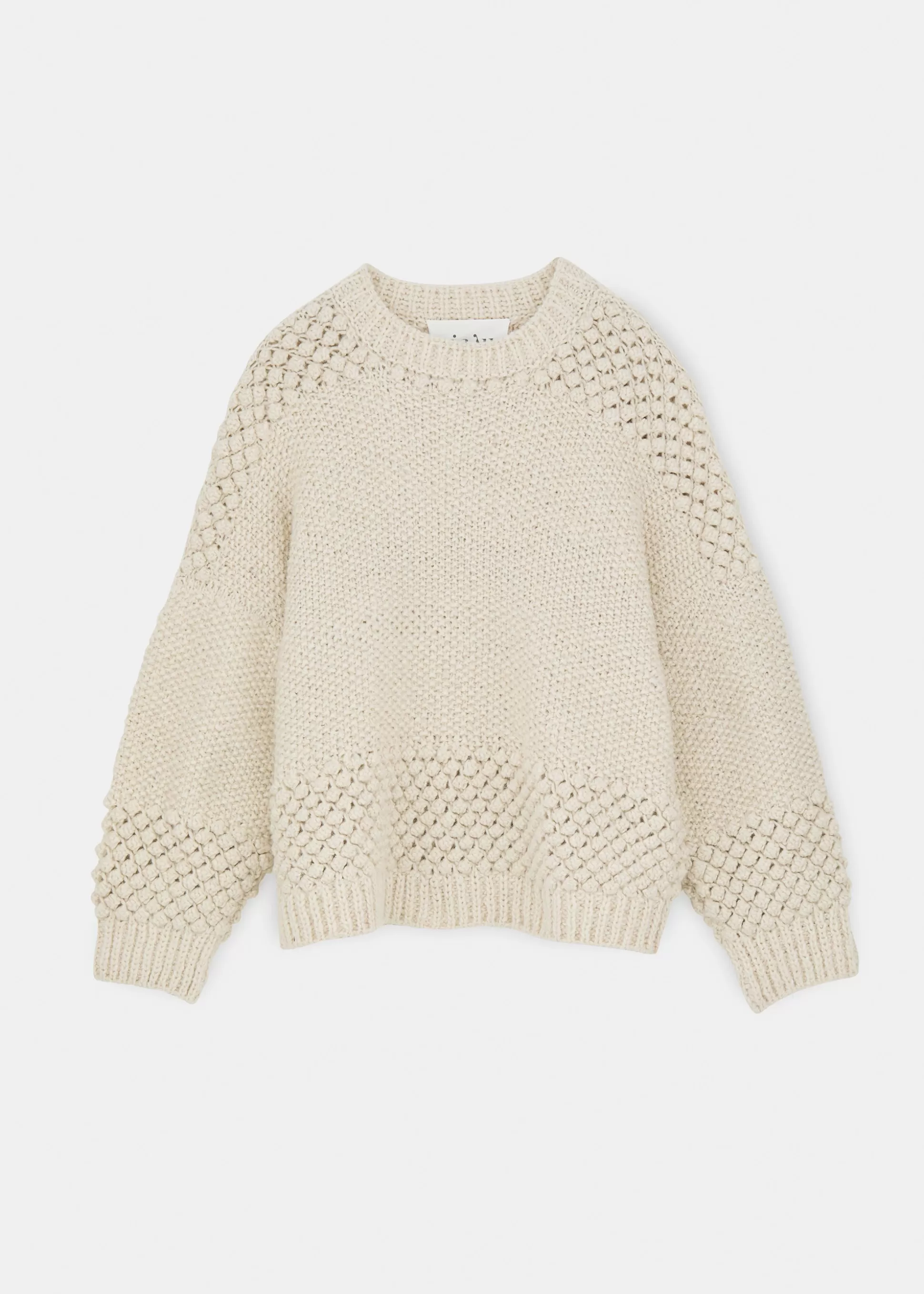 aiayu Strik<Daniela wool sweater Pure Ecru