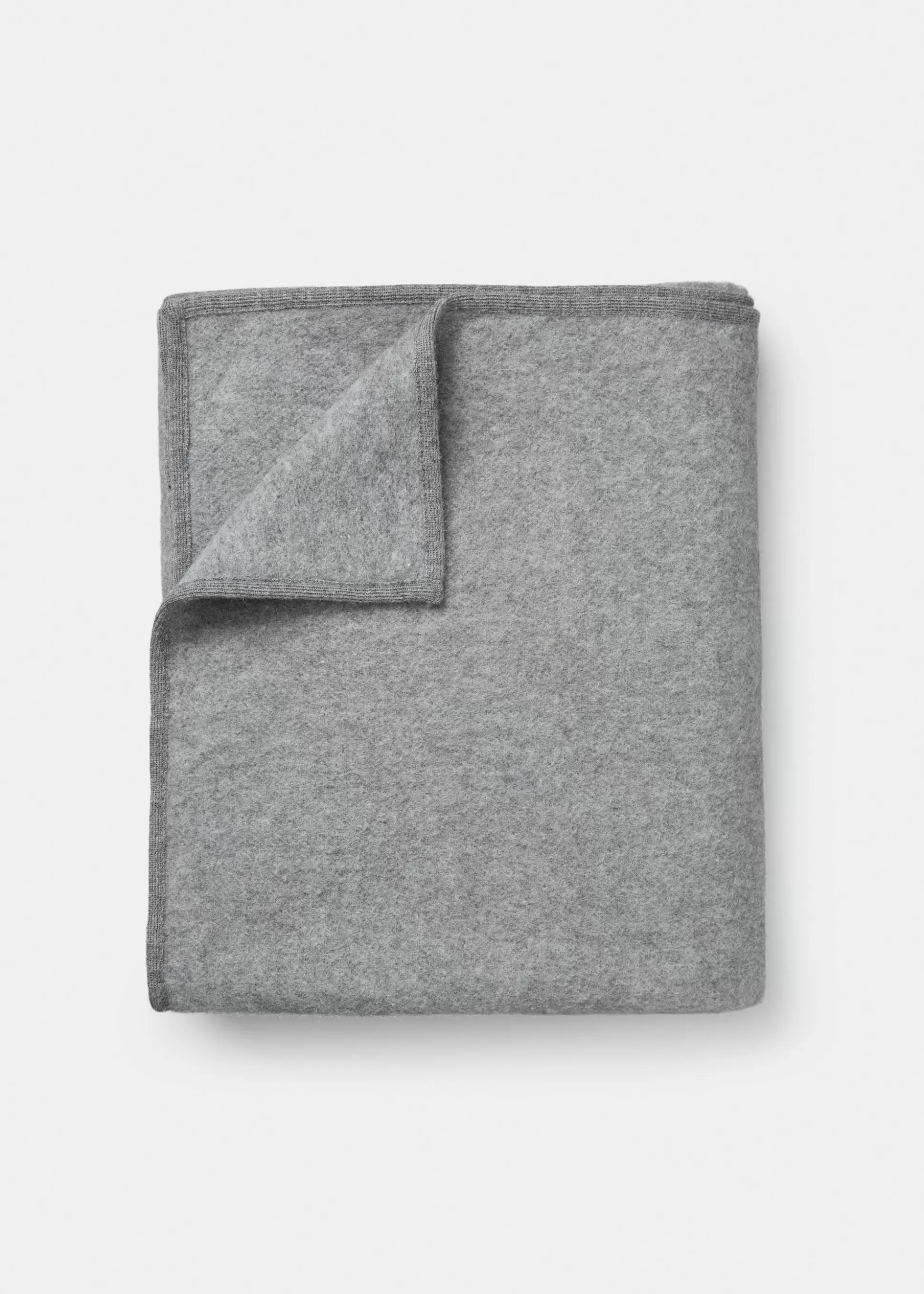aiayu Plaider<Edvin wool throw Pure Grey