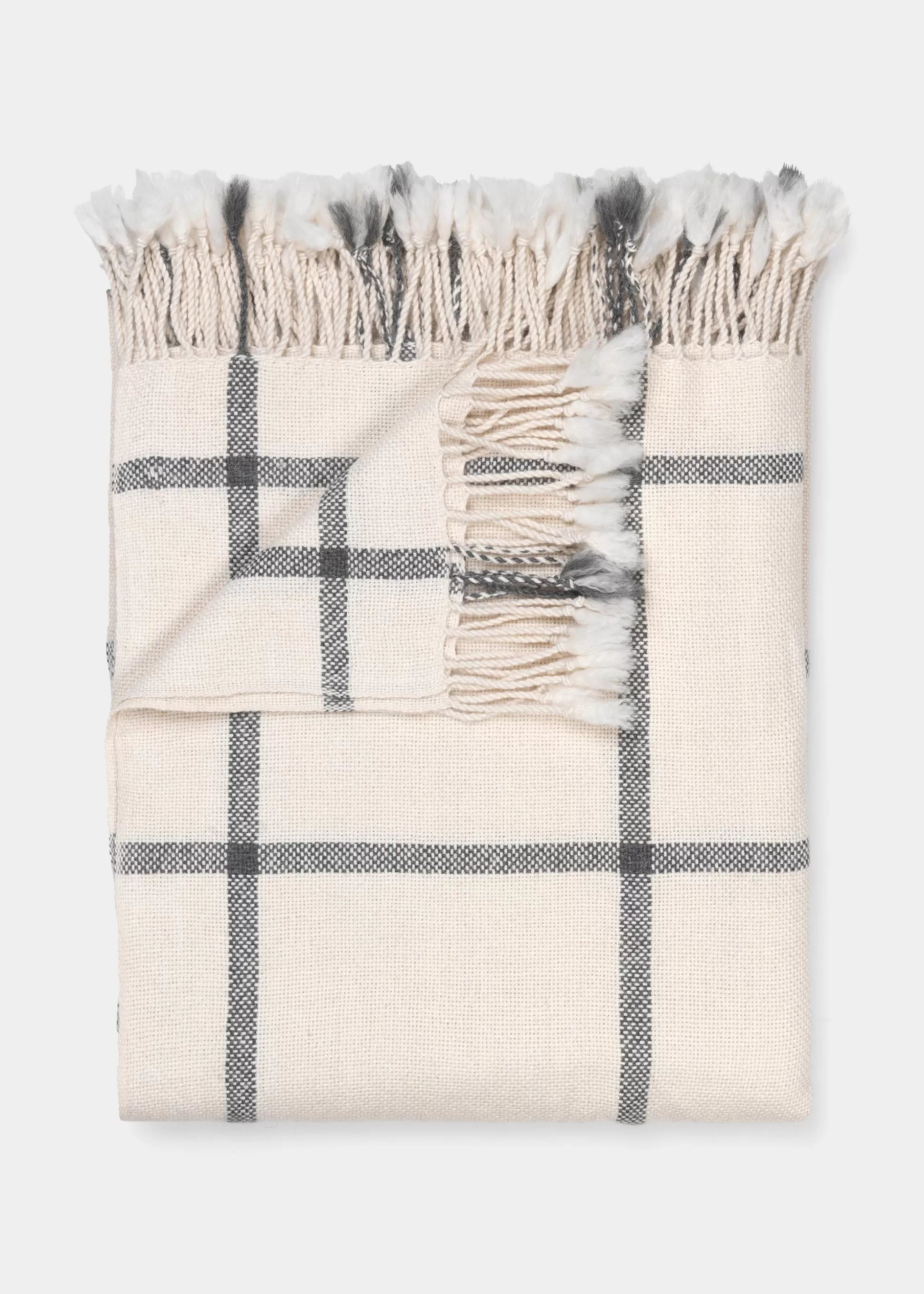 aiayu Plaider<Elisabeth llama wool throw - 170x240 Mix Albicant/Slate