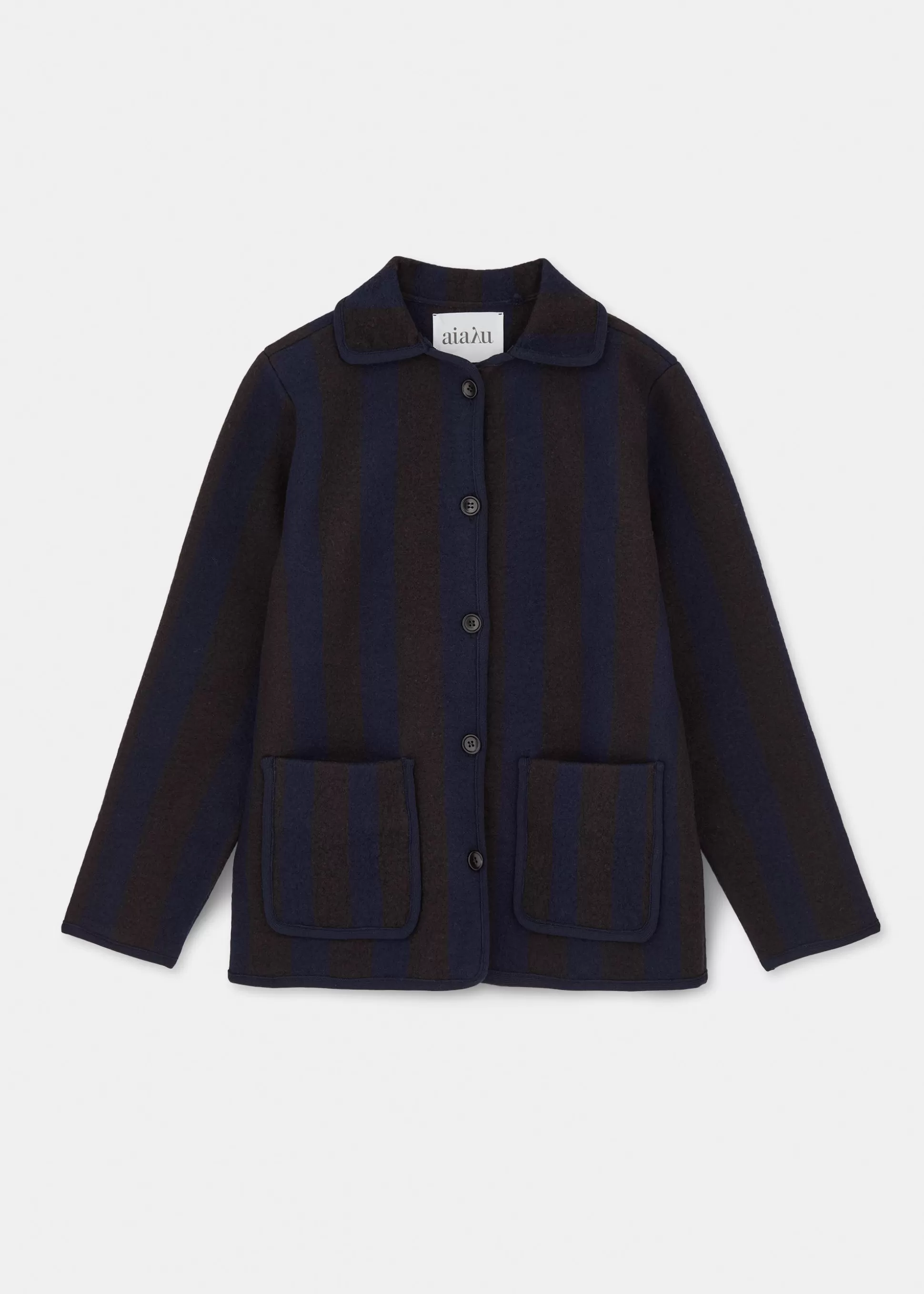 aiayu Jakker & Blazere<Ethan wool jacket Mix Brown
