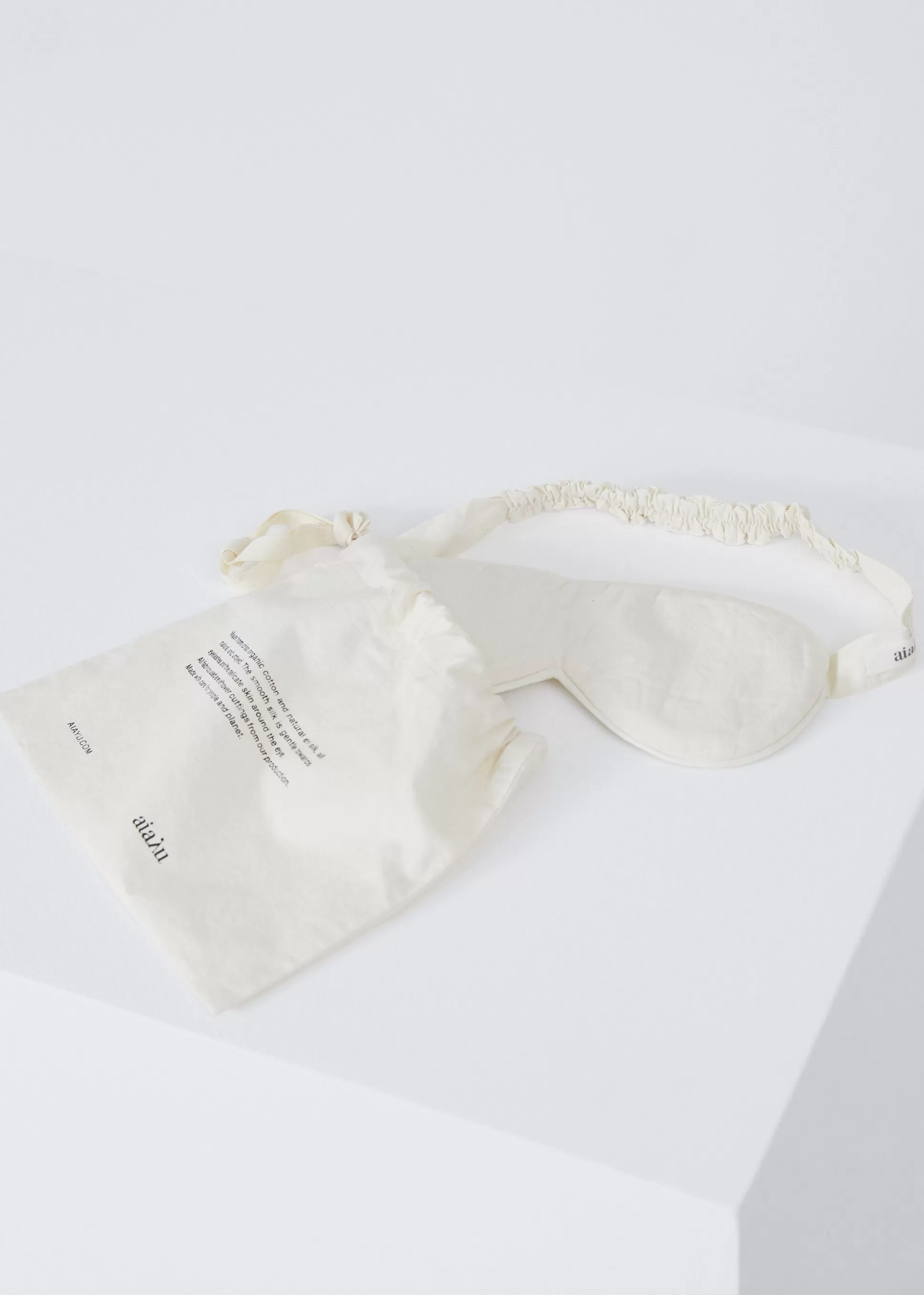 aiayu Pyjamas<Eye silk sleep mask Pure Ecru