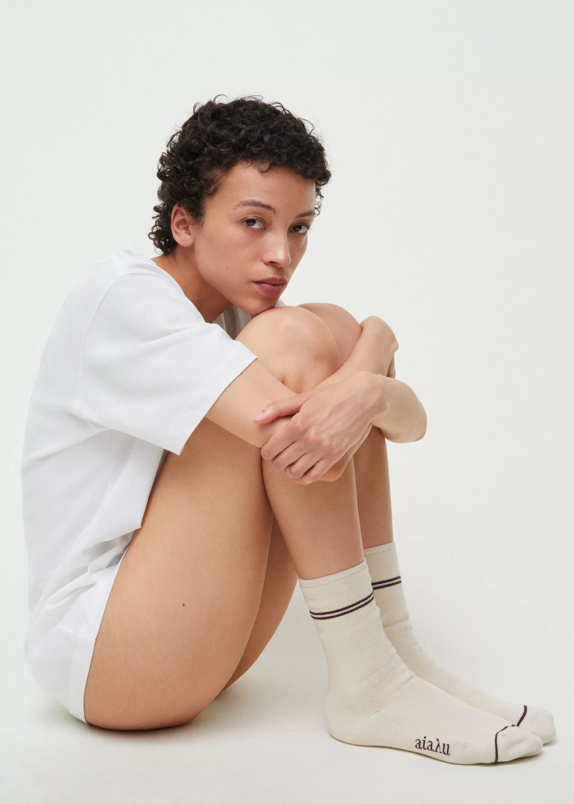 aiayu Strømper<Frotté socks Ecru