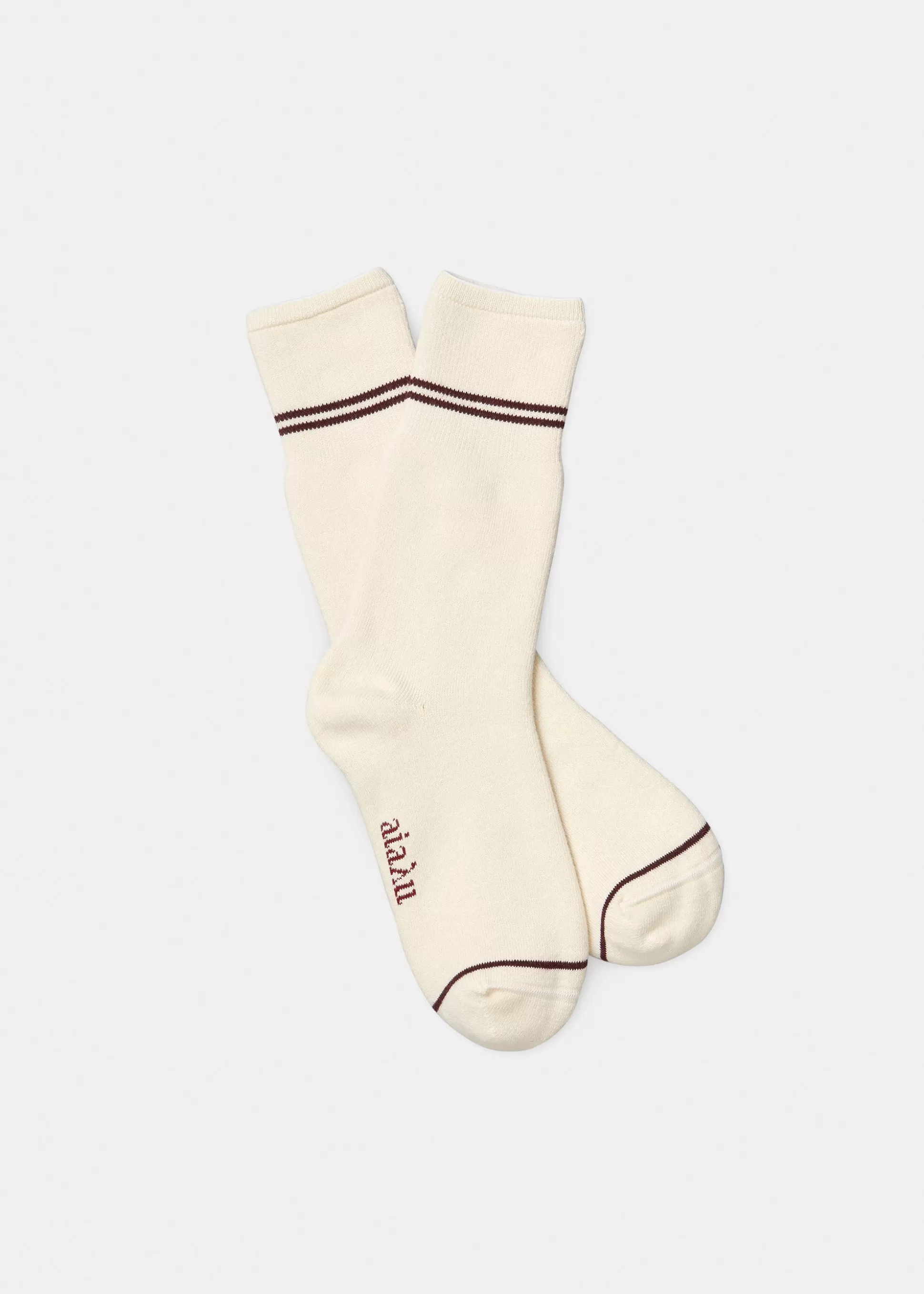 aiayu Strømper<Frotté socks Ecru