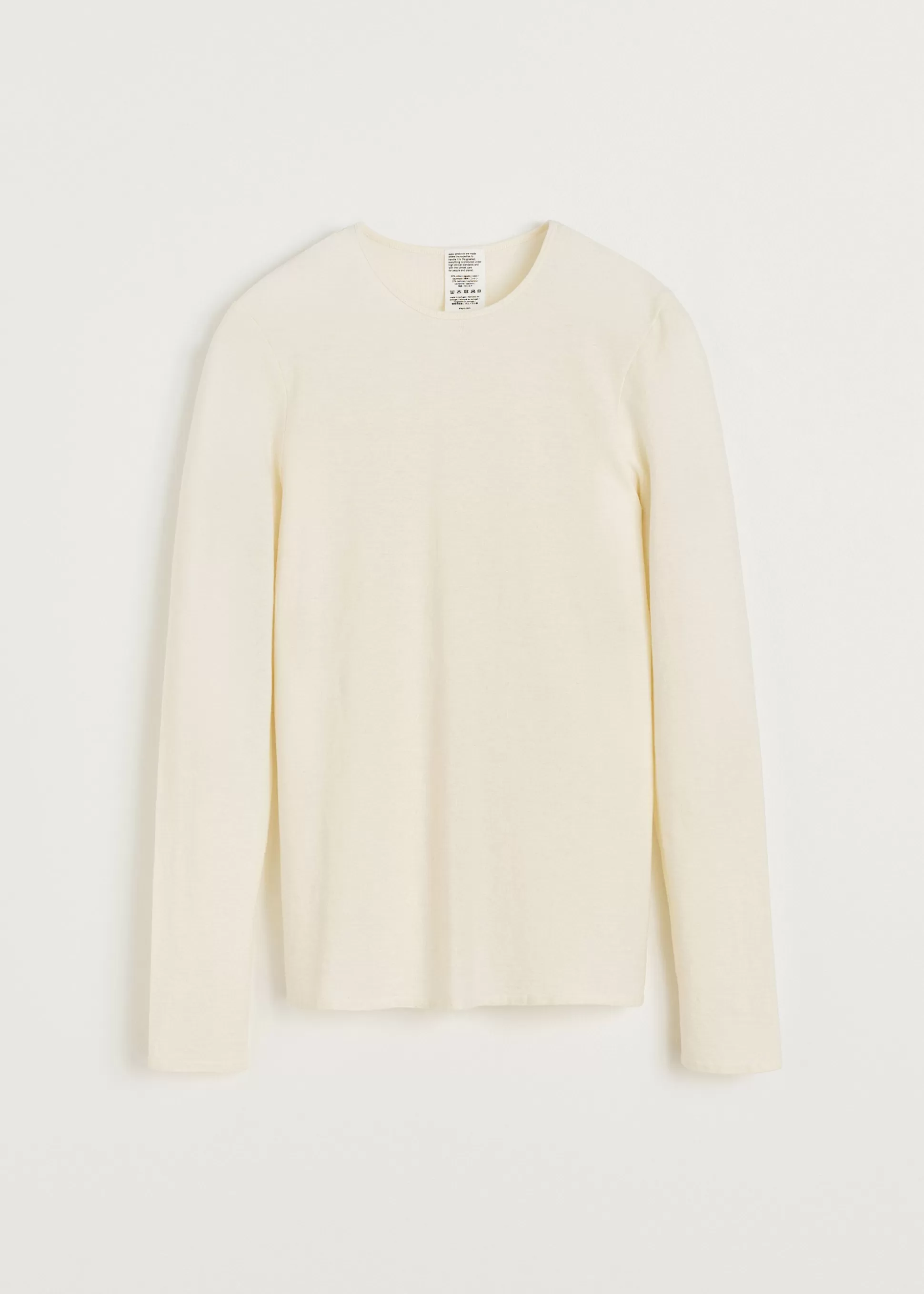 aiayu Bluser<Gentle cashmere long sleeve Pure Ecru