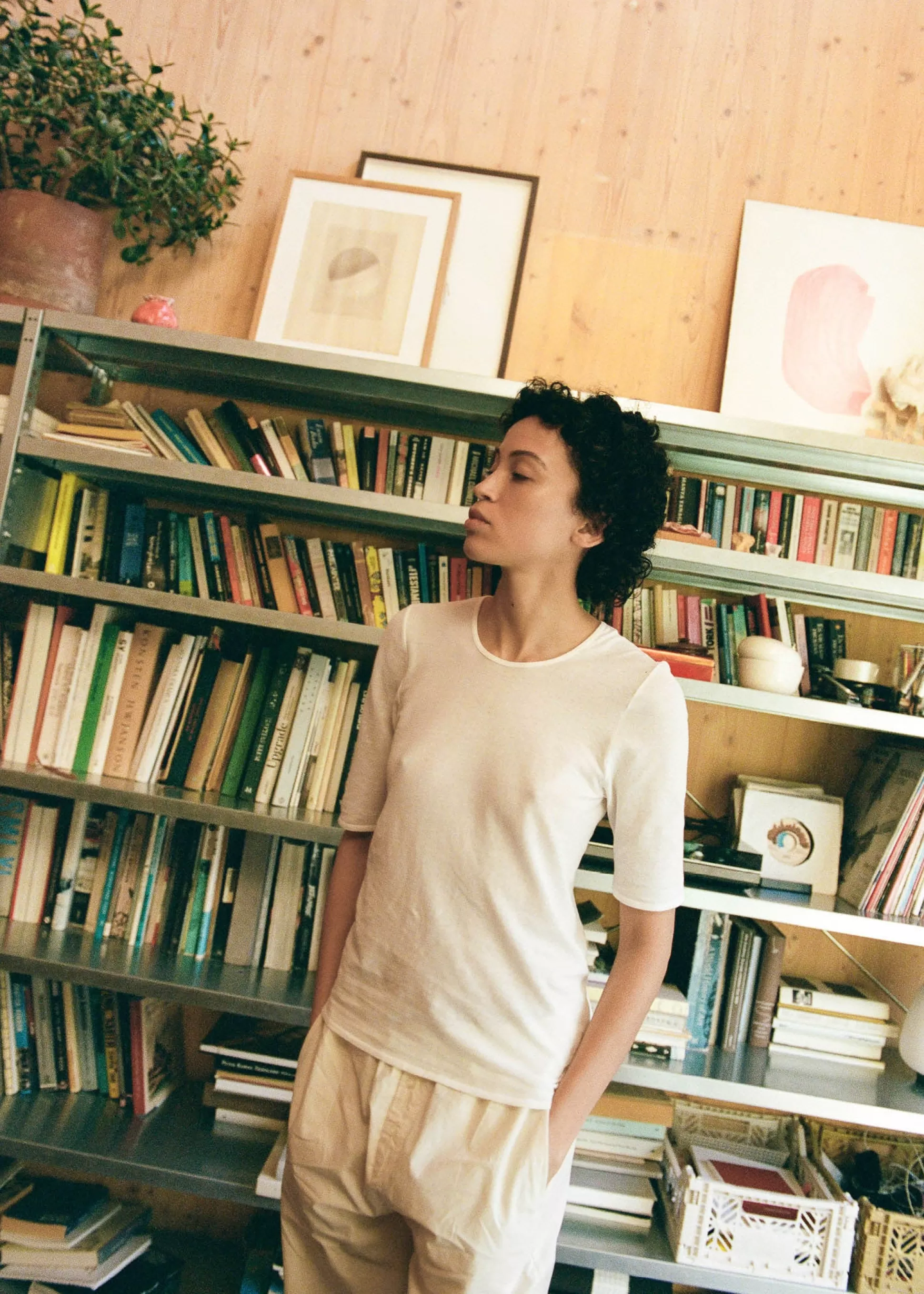 aiayu T-Shirts & Tops<Gentle cashmere tee White