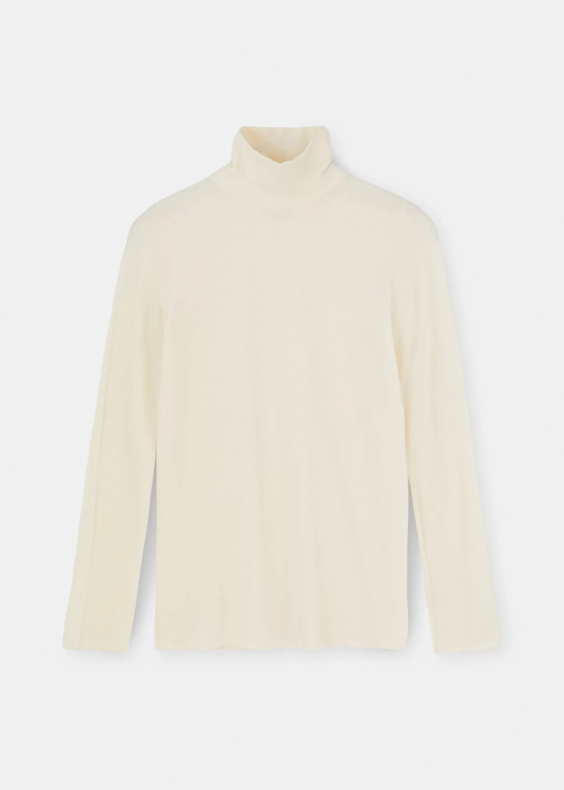 aiayu Bluser<Gentle cashmere turtleneck Pure Ecru