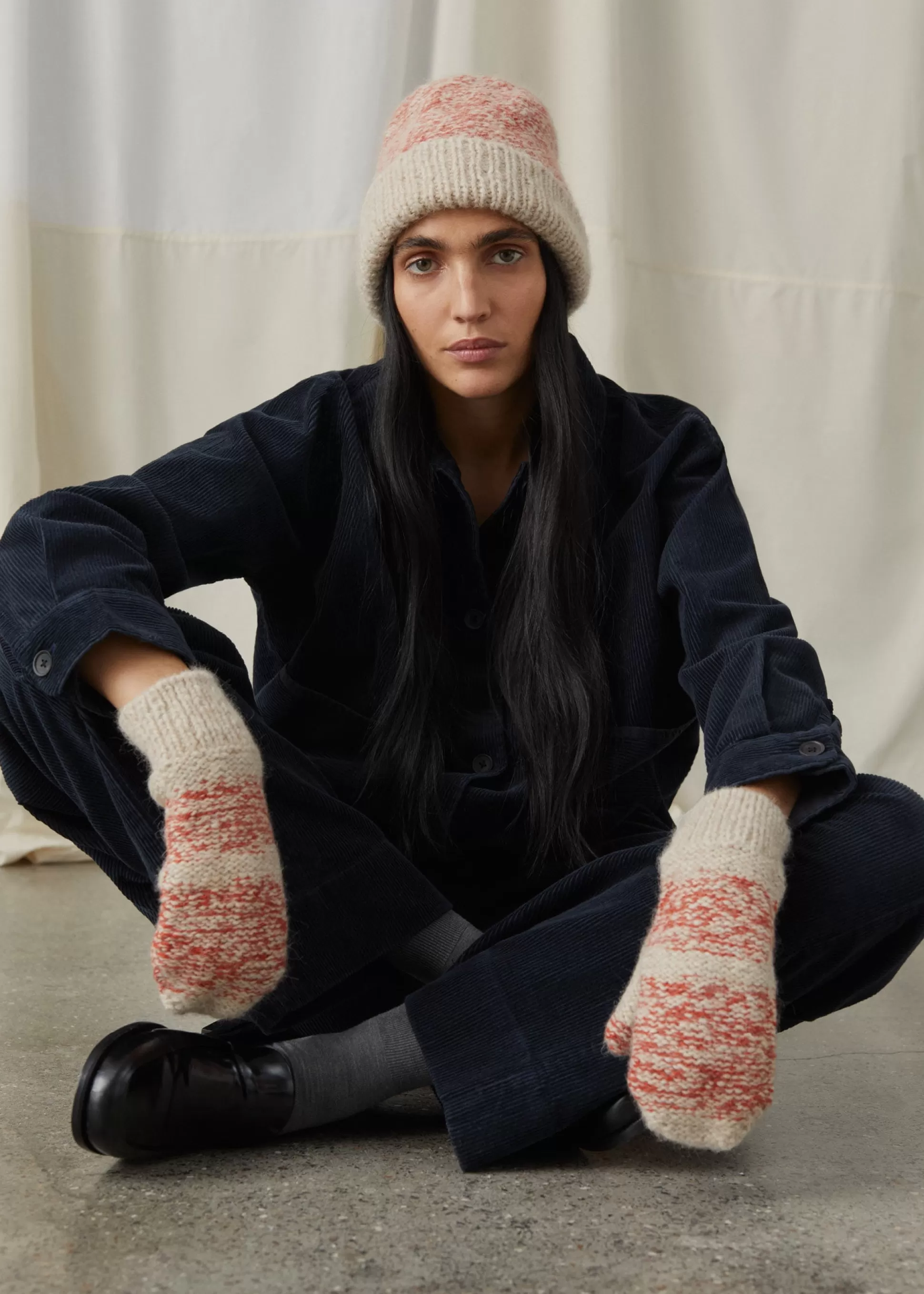 aiayu Huer & Vanter<Hela wool beanie Mix Orange