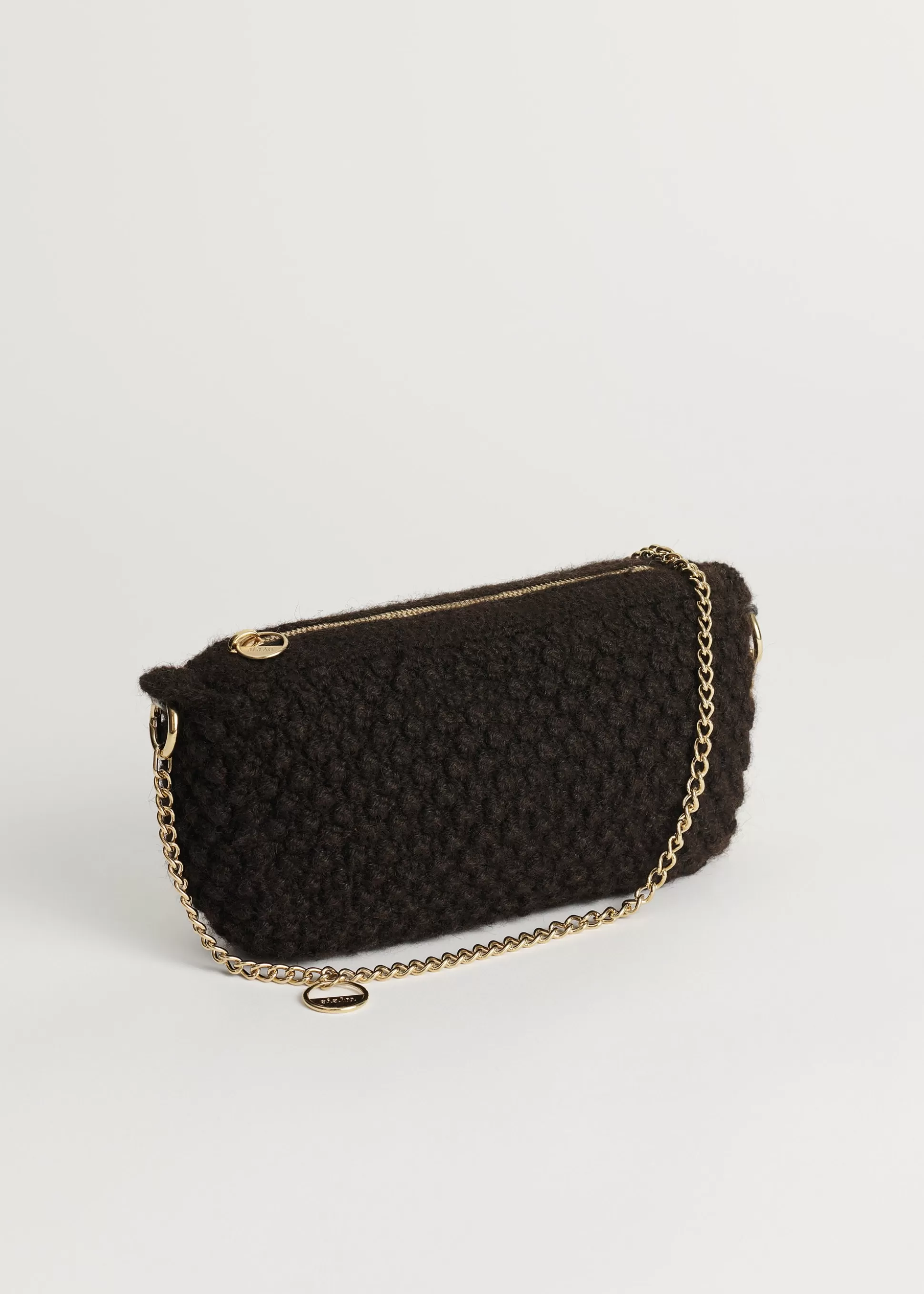 aiayu Clutches & Tasker<Helen chain classic bag Dark Brown