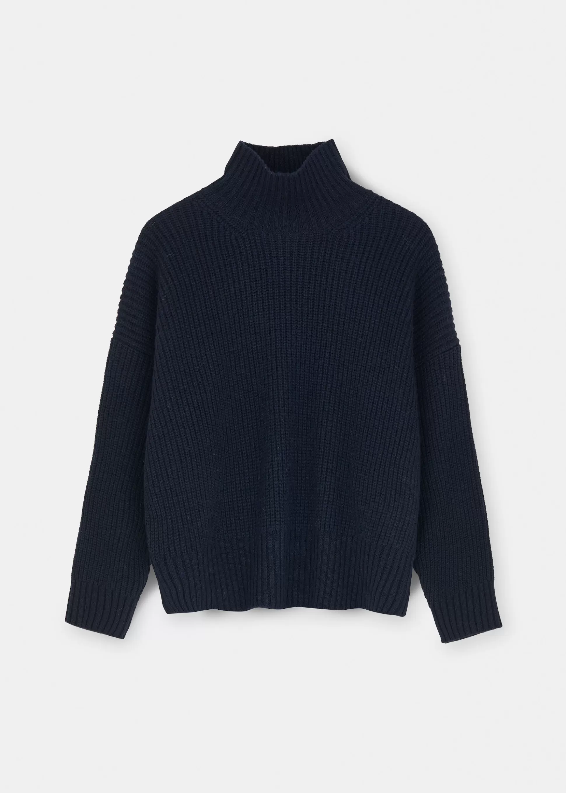 aiayu Strik<Hera wool sweater Black Blue