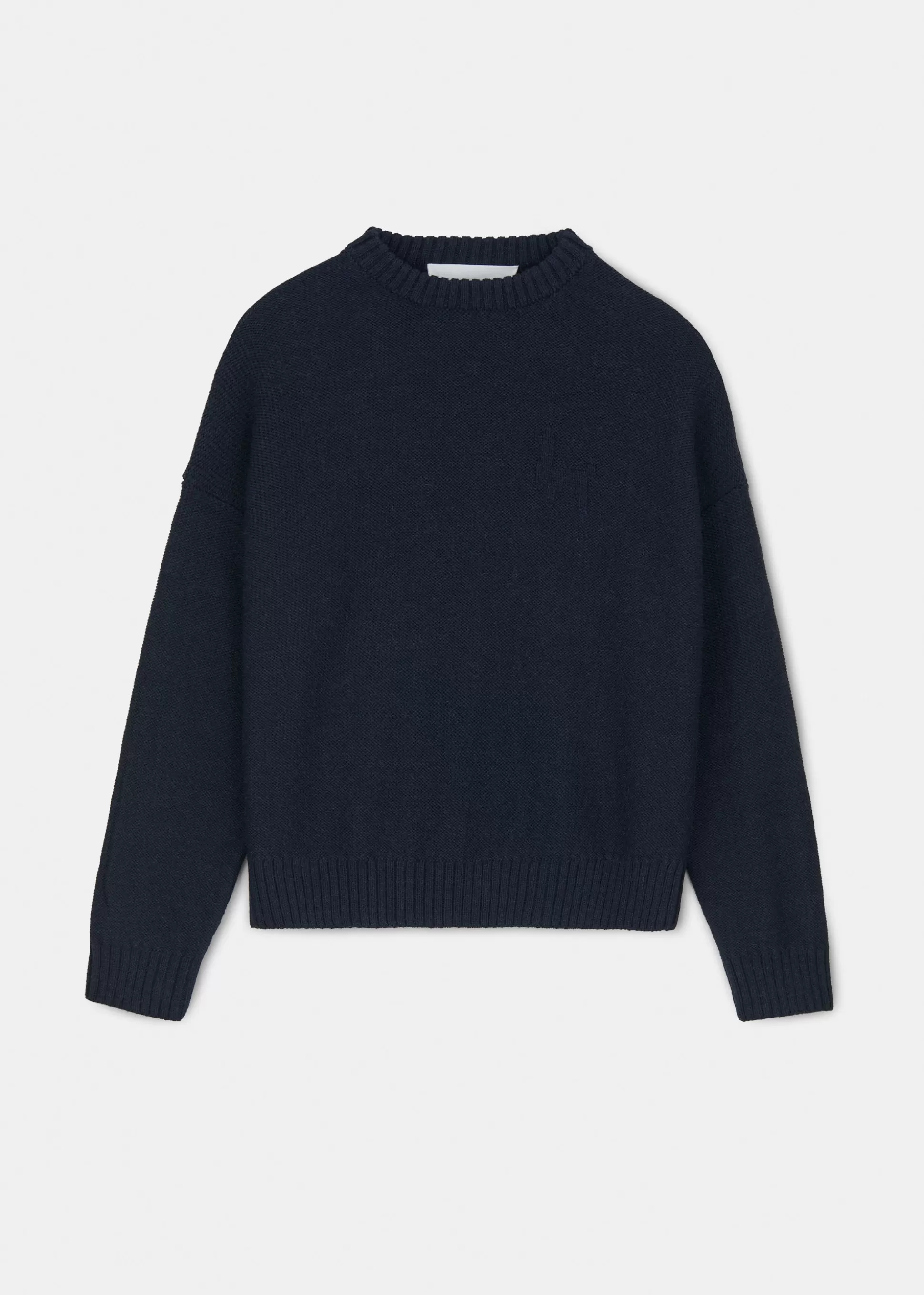 aiayu Strik<Highland juna wool sweater Black Blue
