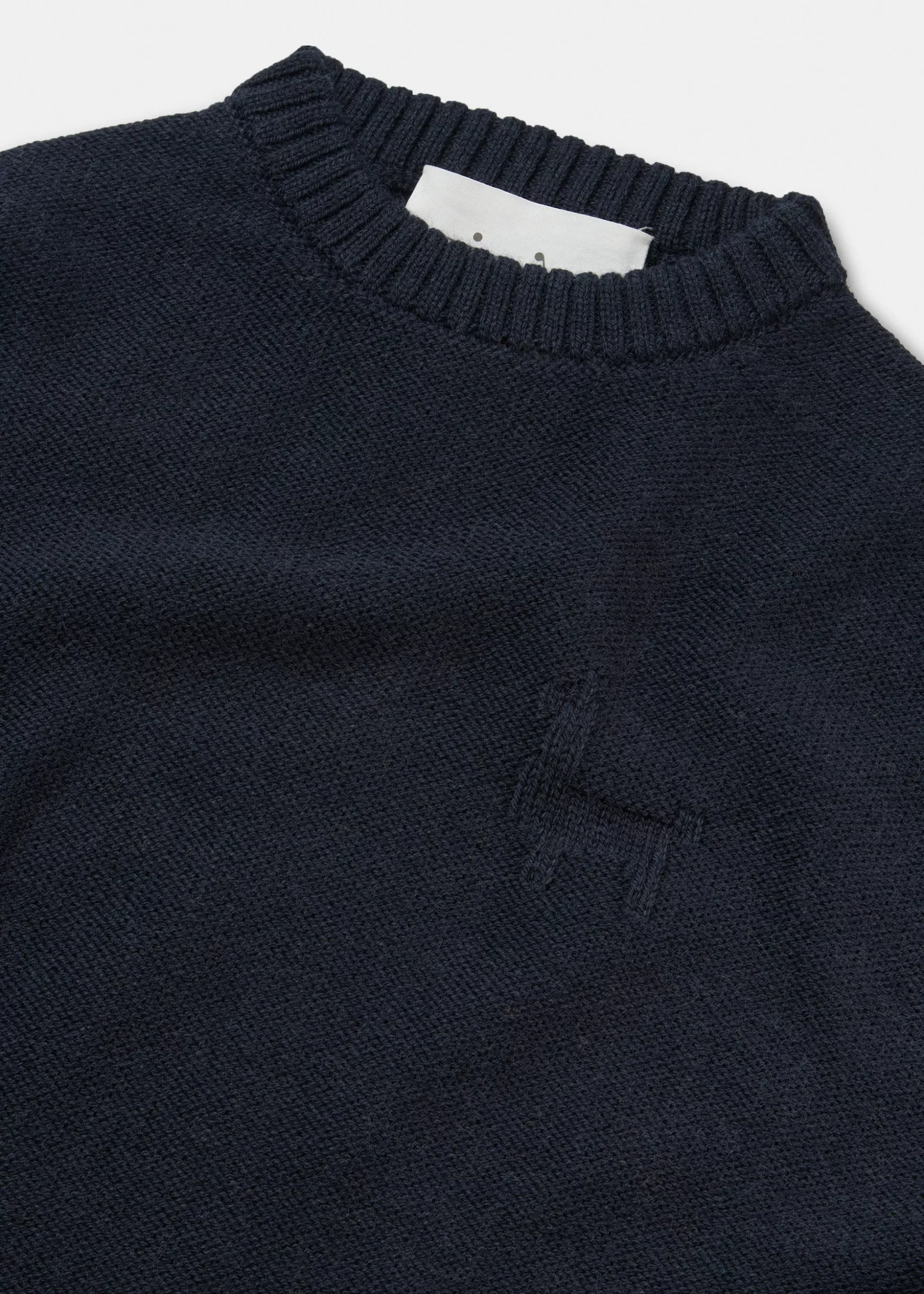 aiayu Strik<Highland juna wool sweater Black Blue