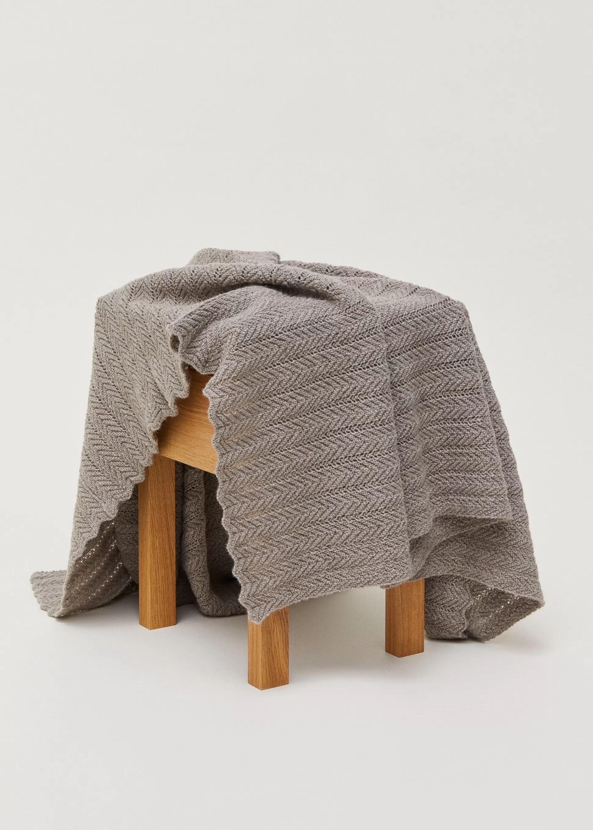 aiayu Plaider<Hollie classic throw - 130x160 Pure Nougat Melange