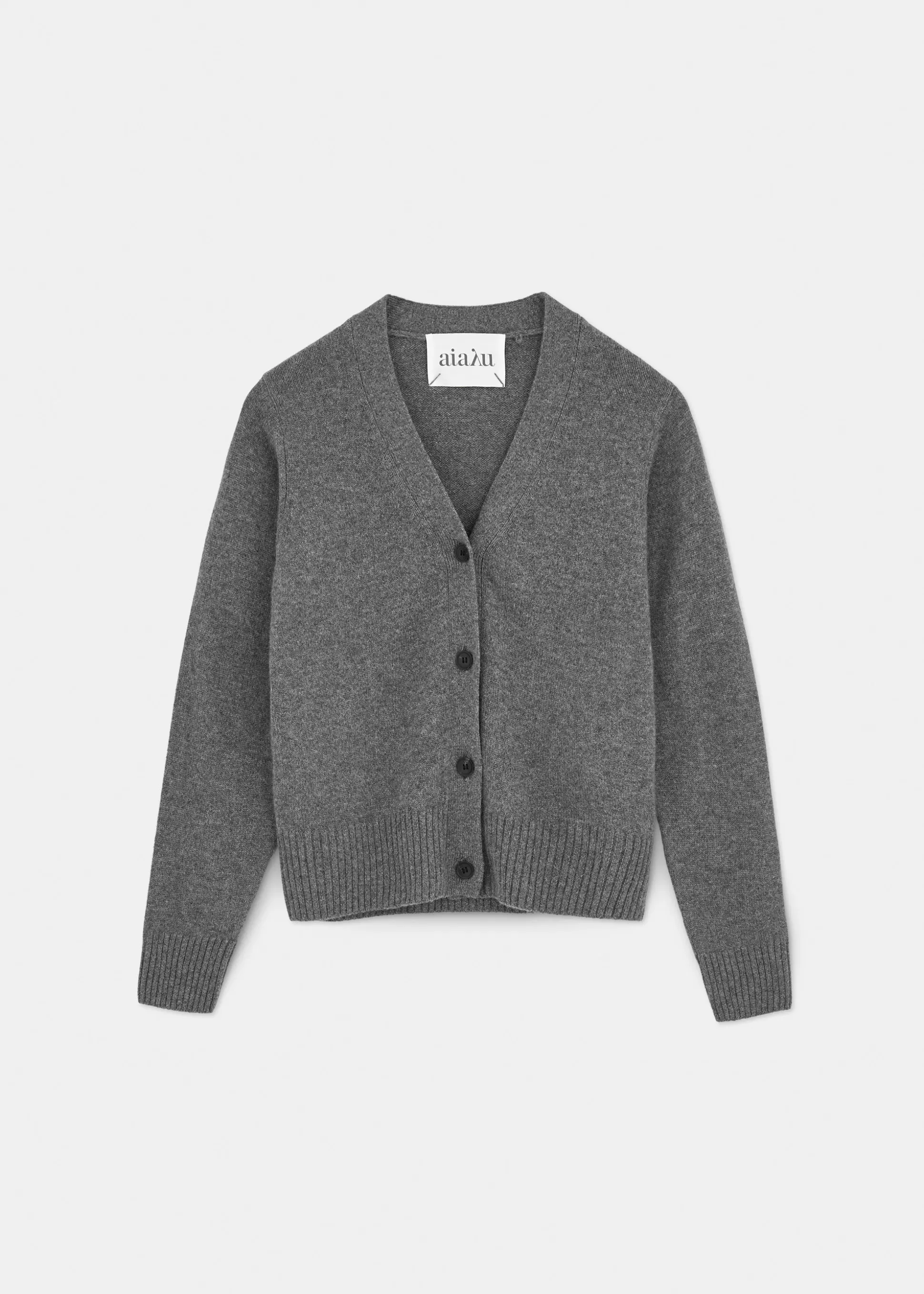 aiayu Cardigans | Strik<Ingrid cashmere cardigan Stormy