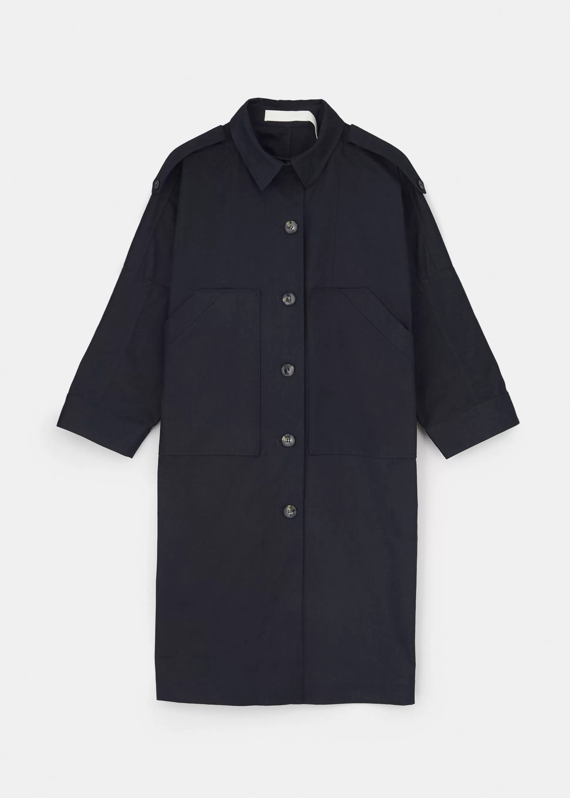 aiayu Frakker<Jean coat - ventile Black Navy