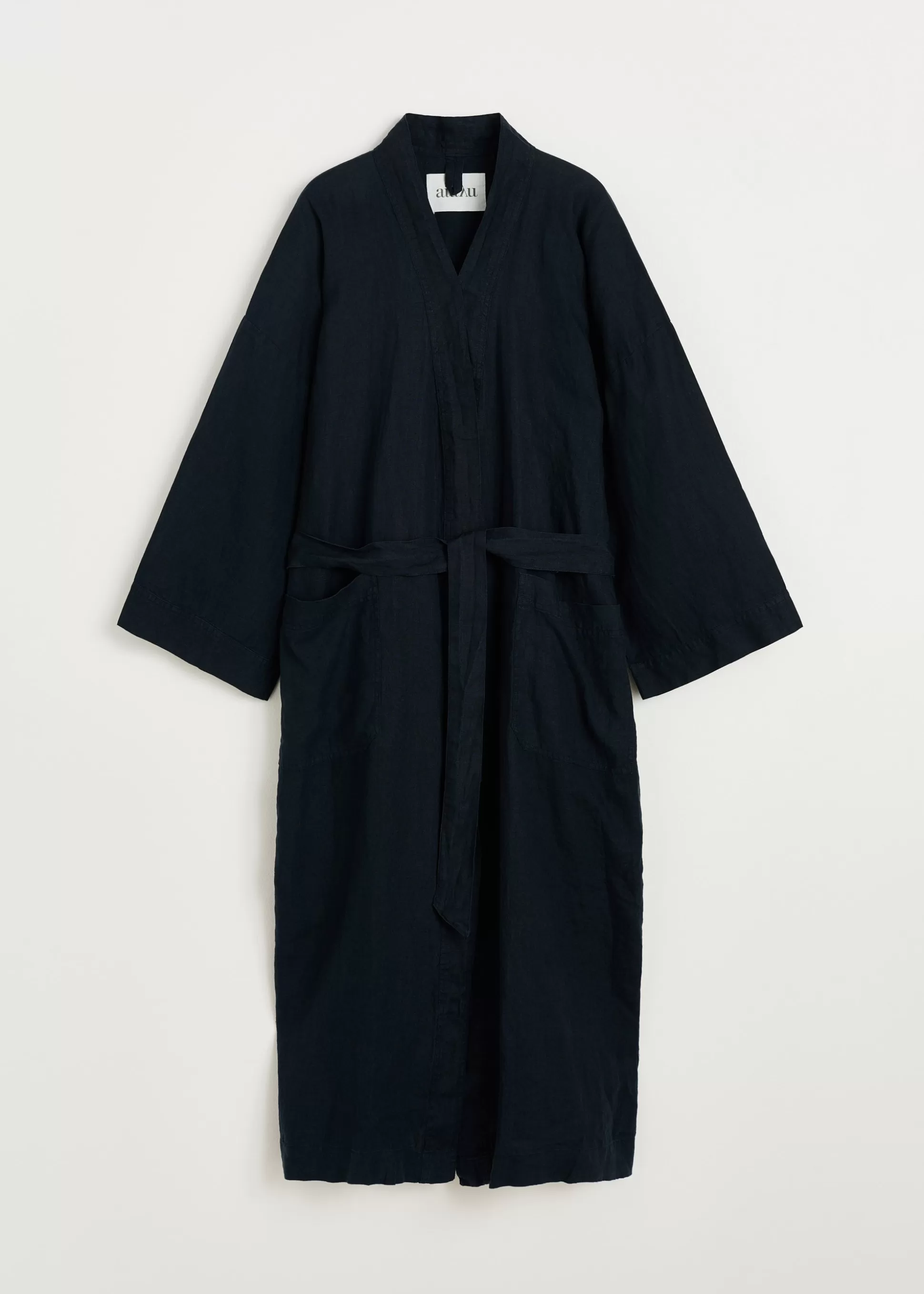aiayu Badekåber<Kimono linen Navy