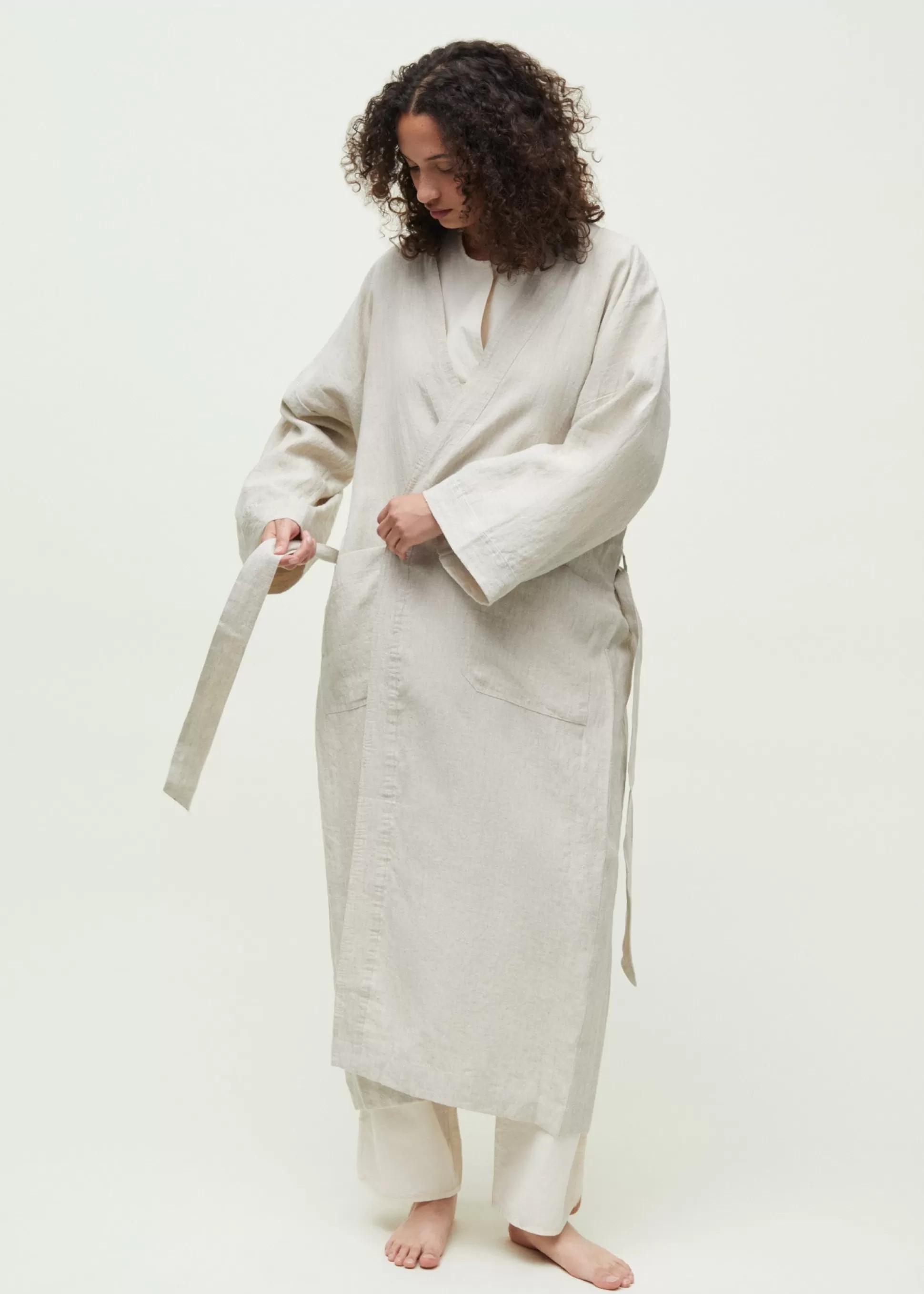 aiayu Badekåber<Kimono linen Pure Nature