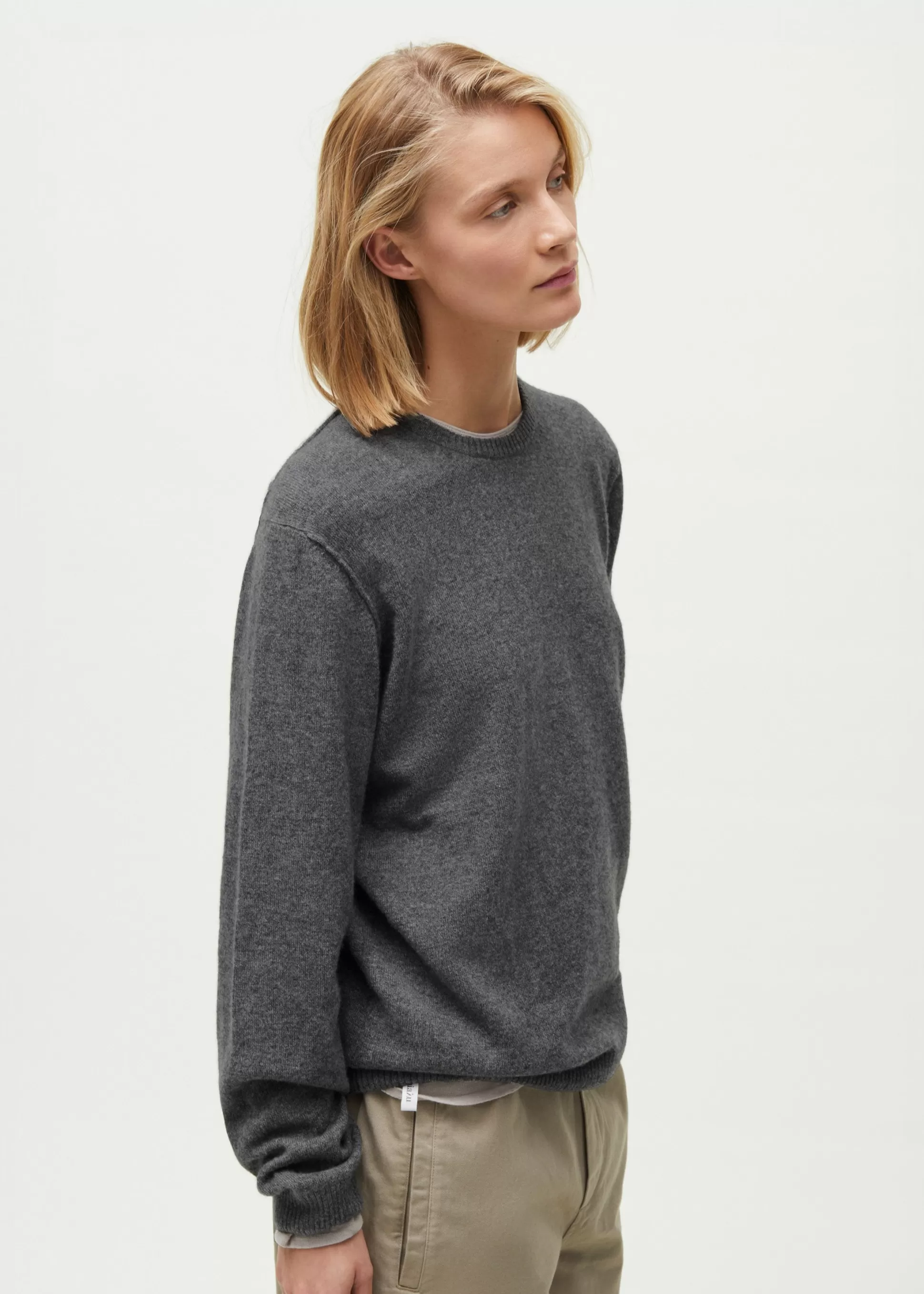 aiayu Strik<Leonardo sweater - pure cashmere Stormy