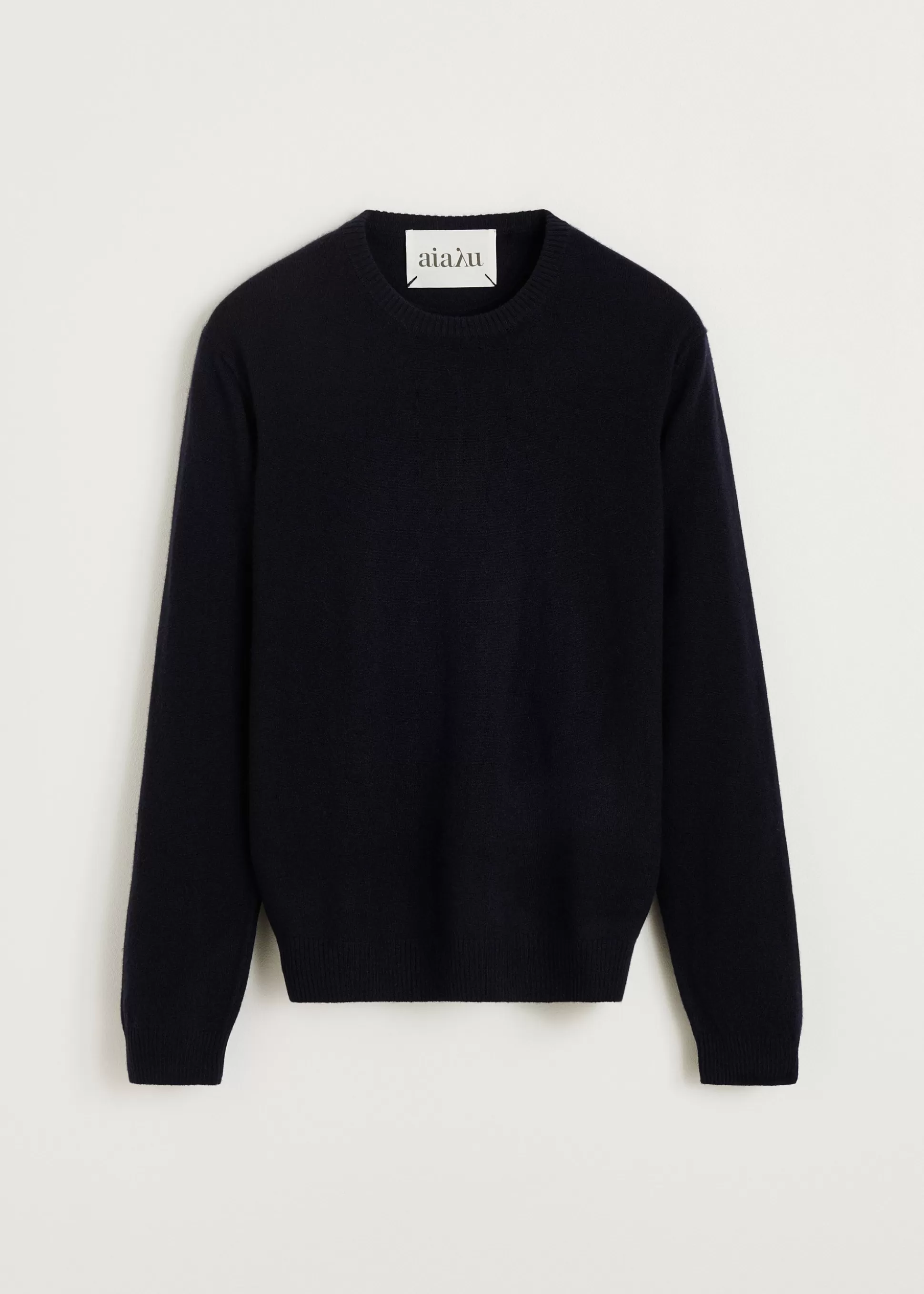 aiayu Strik<Leonardo sweater - pure cashmere Black Blue